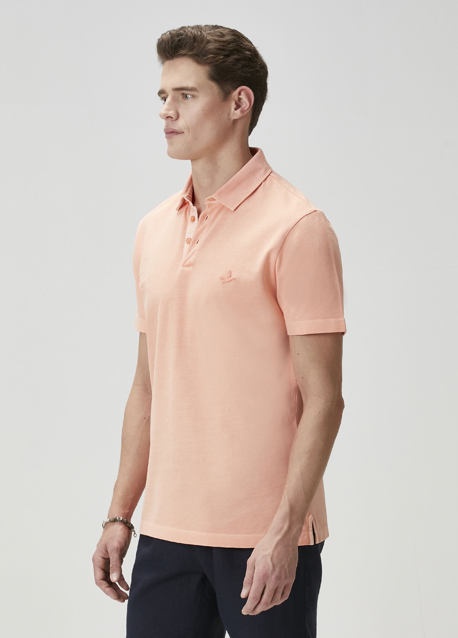 Comfort Fit Kayısı Polo Yaka T-shirt_3