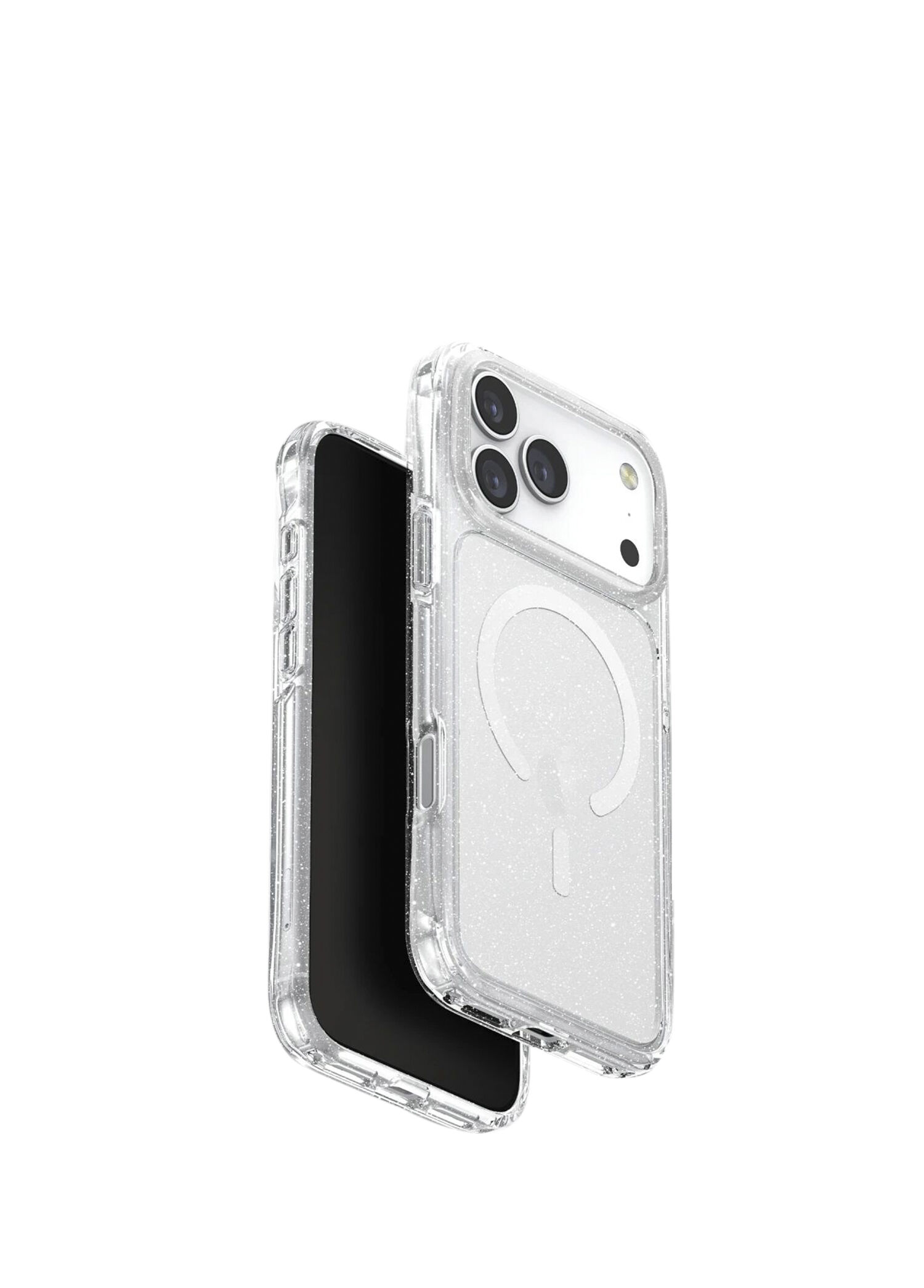 LifePro Xtreme iPhone 17 Pro Max Şeffaf Simli MagSafe Uyumlu Telefon Kılıfı