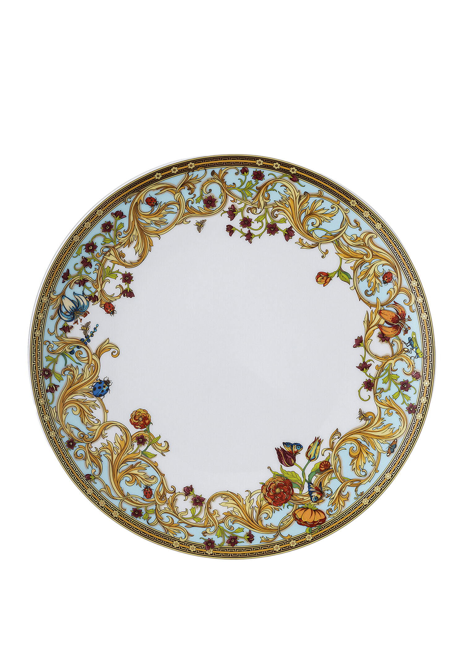 Le Jardin de Versace Desenli Porselen Yemek Tabağı 28 cm