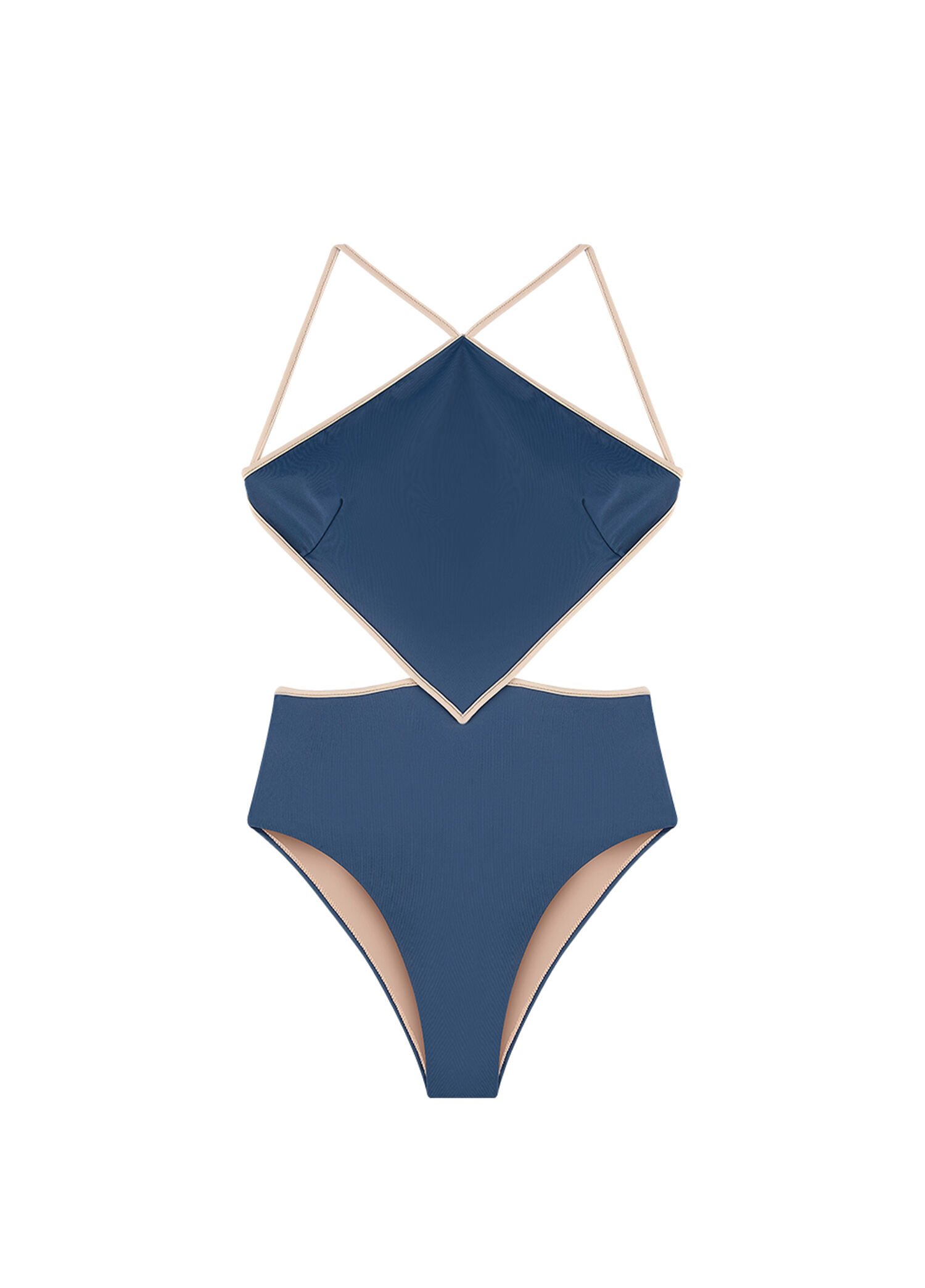 Naomi Blue Nova Mavi Kadın Halter Mayo