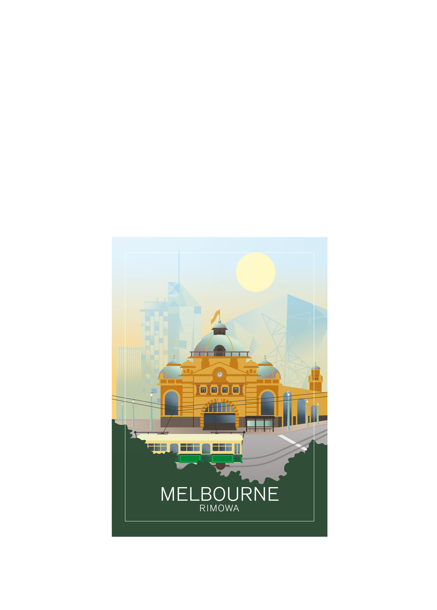 Melbourne Landmark Sticker