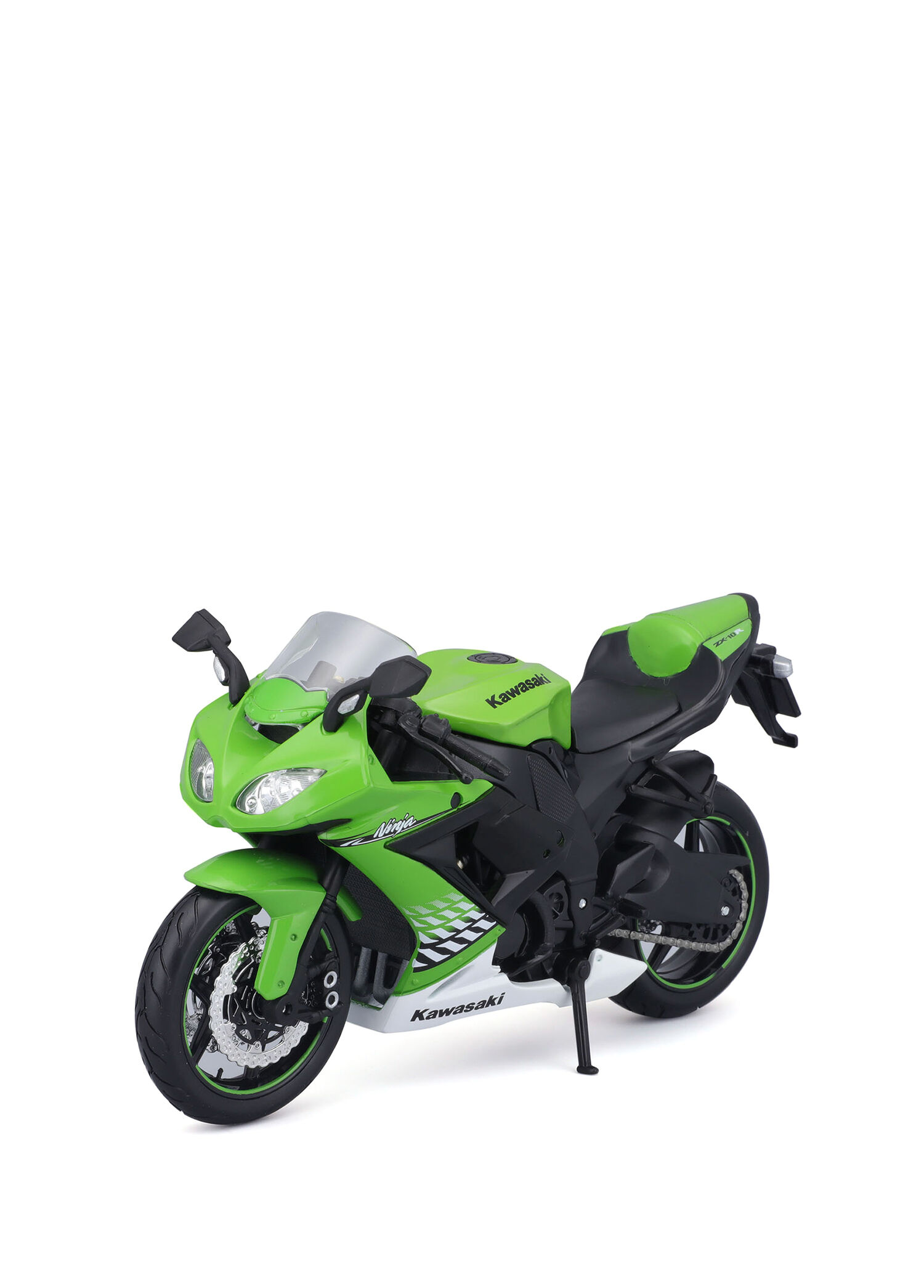 Maisto - Kawasaki Ninja ZX-10R 1:18 Yeşil Model Motor - Yeşil