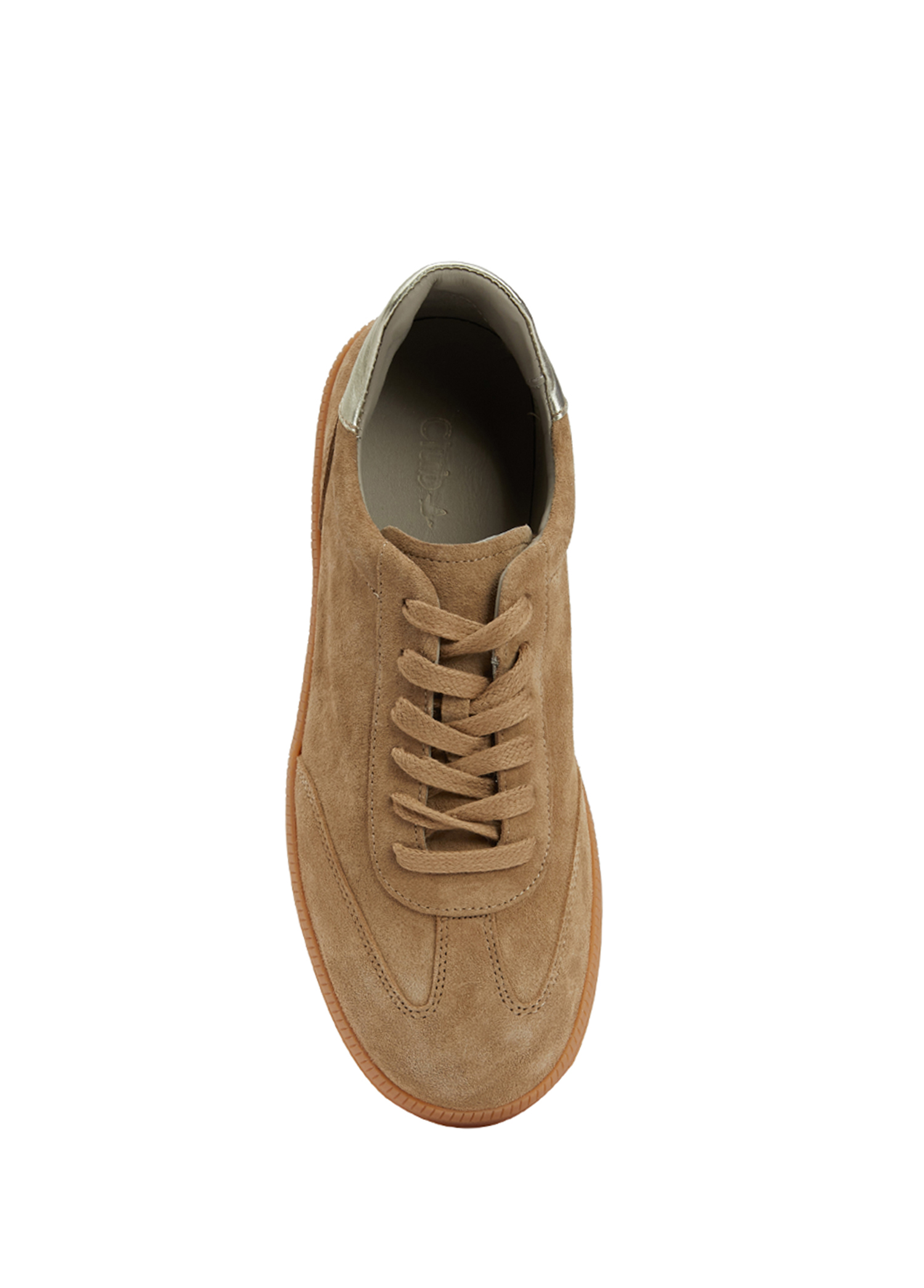 Bej Kadın Deri Sneaker_3