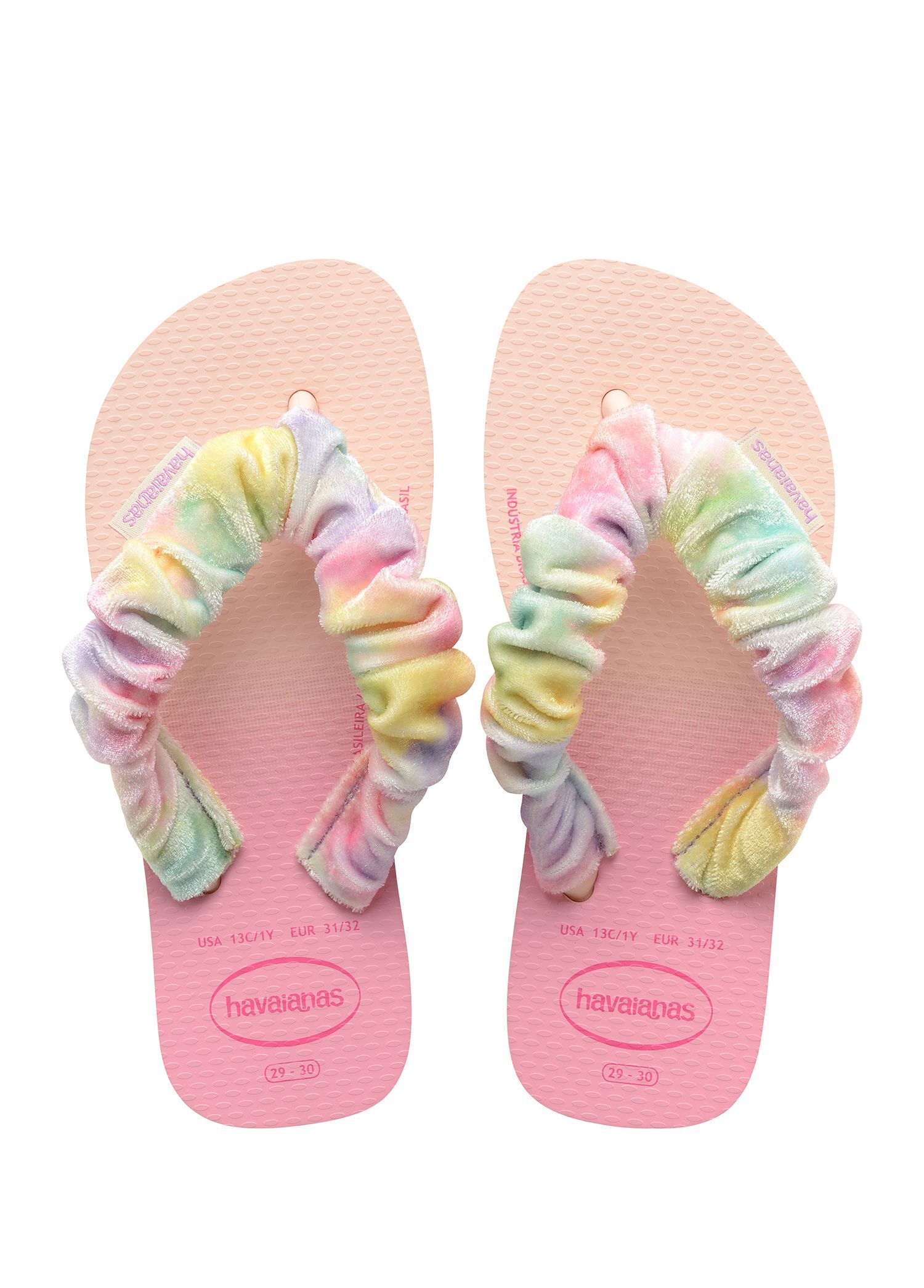 Fluffy Pembe Unisex Çocuk Plaj Terliği