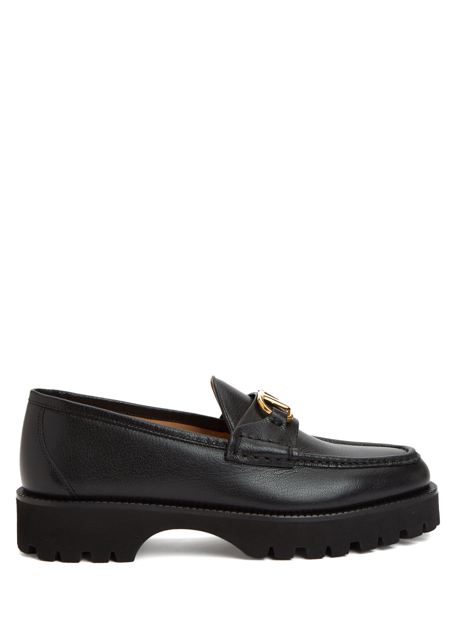 Siyah Kadın Deri Loafer