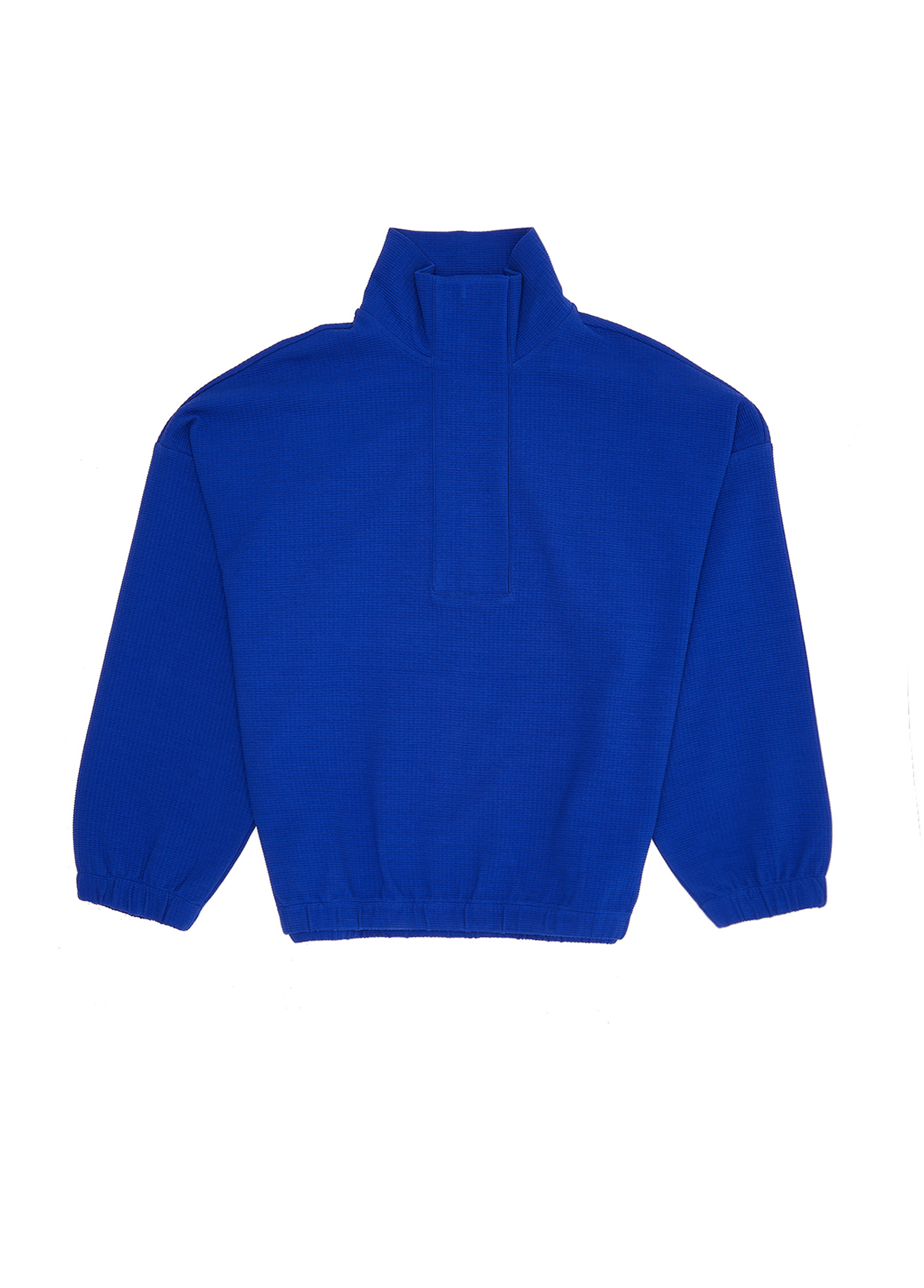 Kobalt Yarım Fermuarlı Sweatshirt_6