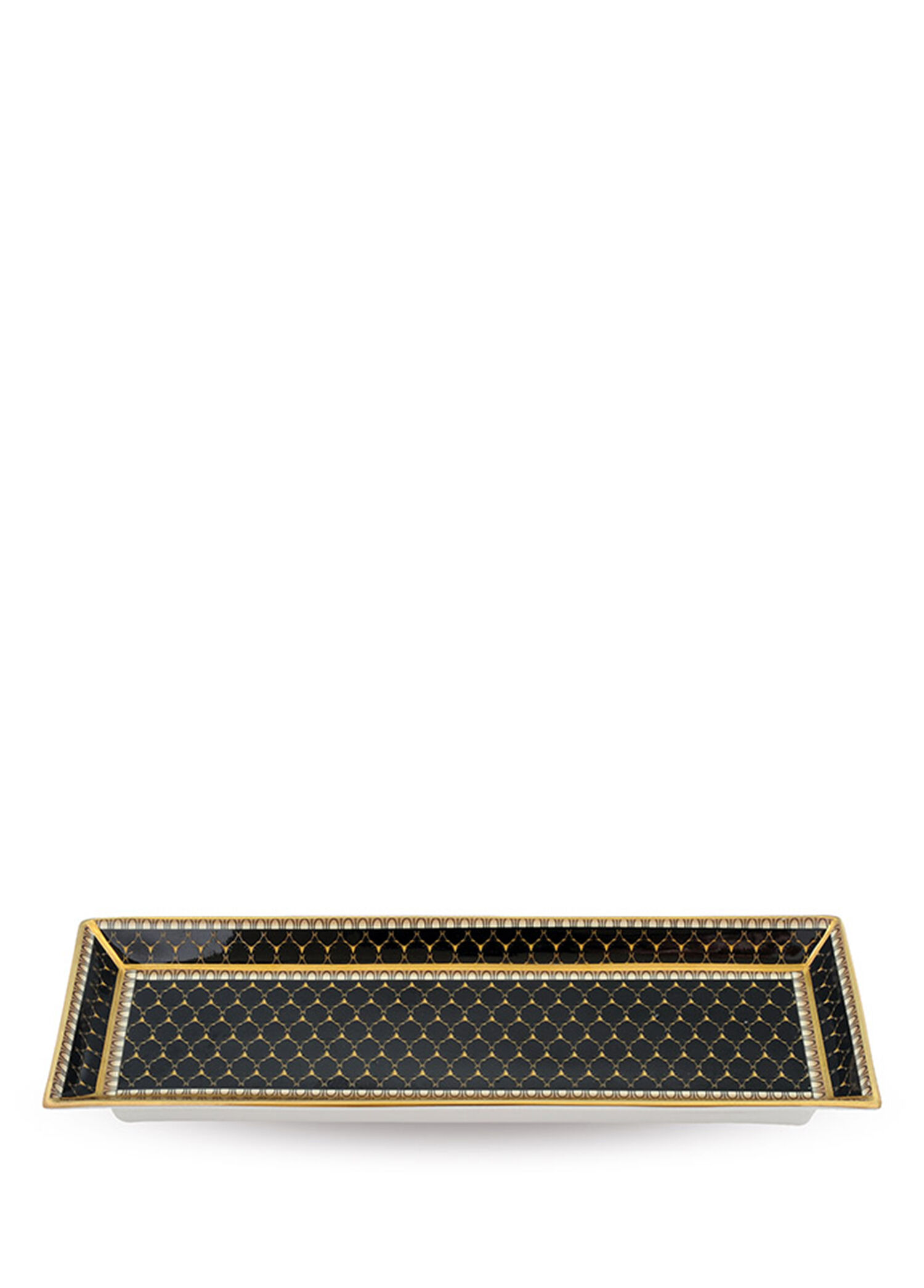 Gc Antler Trellis Black Rectangular Tray Kalemlik