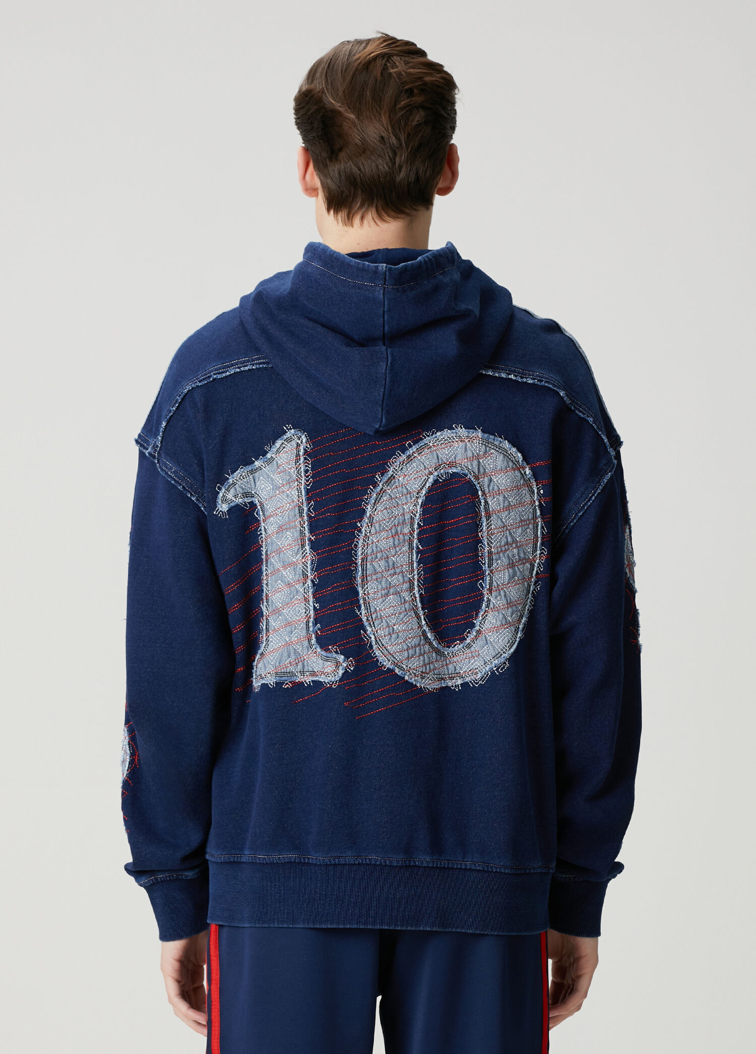 Adidas İndigo Erkek Japonya 26 Indigo Kapüşonlu Sweatshirt 1927008