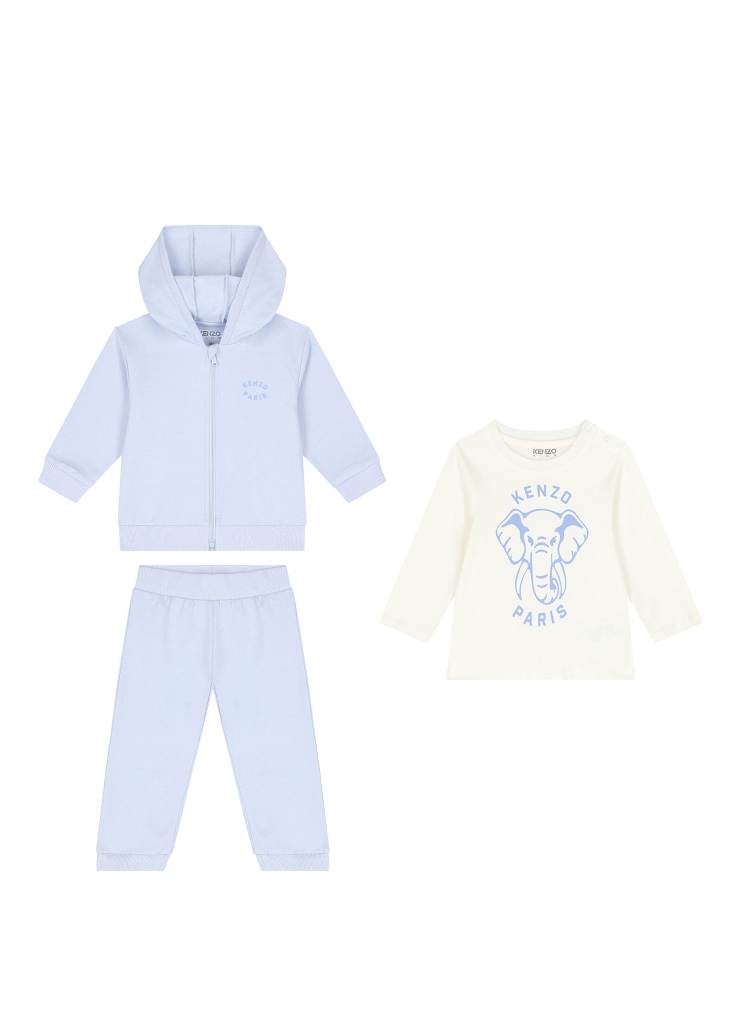 Açık Mavi Logolu Unisex Çocuk 3lü Set