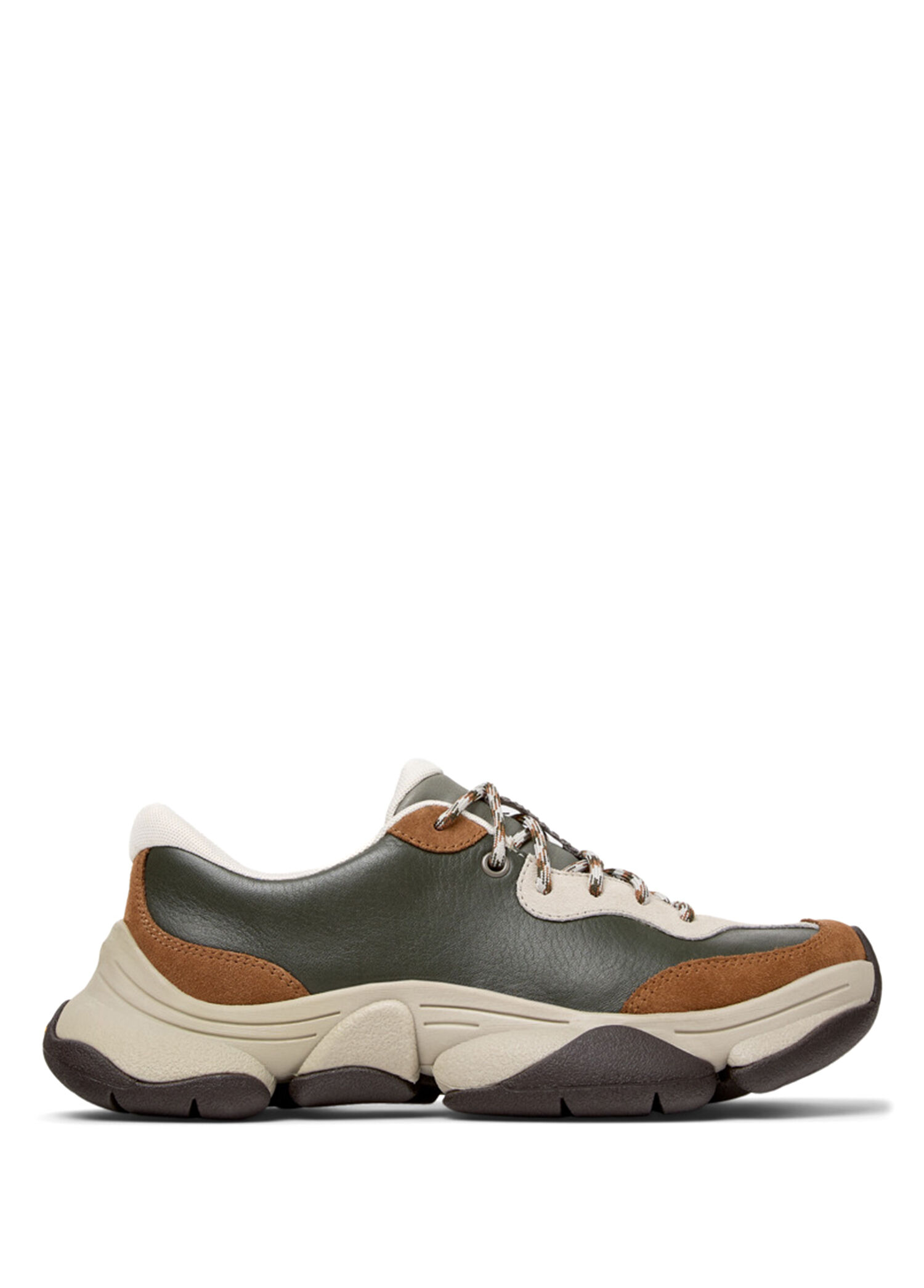 Krs Renkli Deri ve Nubuk Kadın Sneaker K201836-003