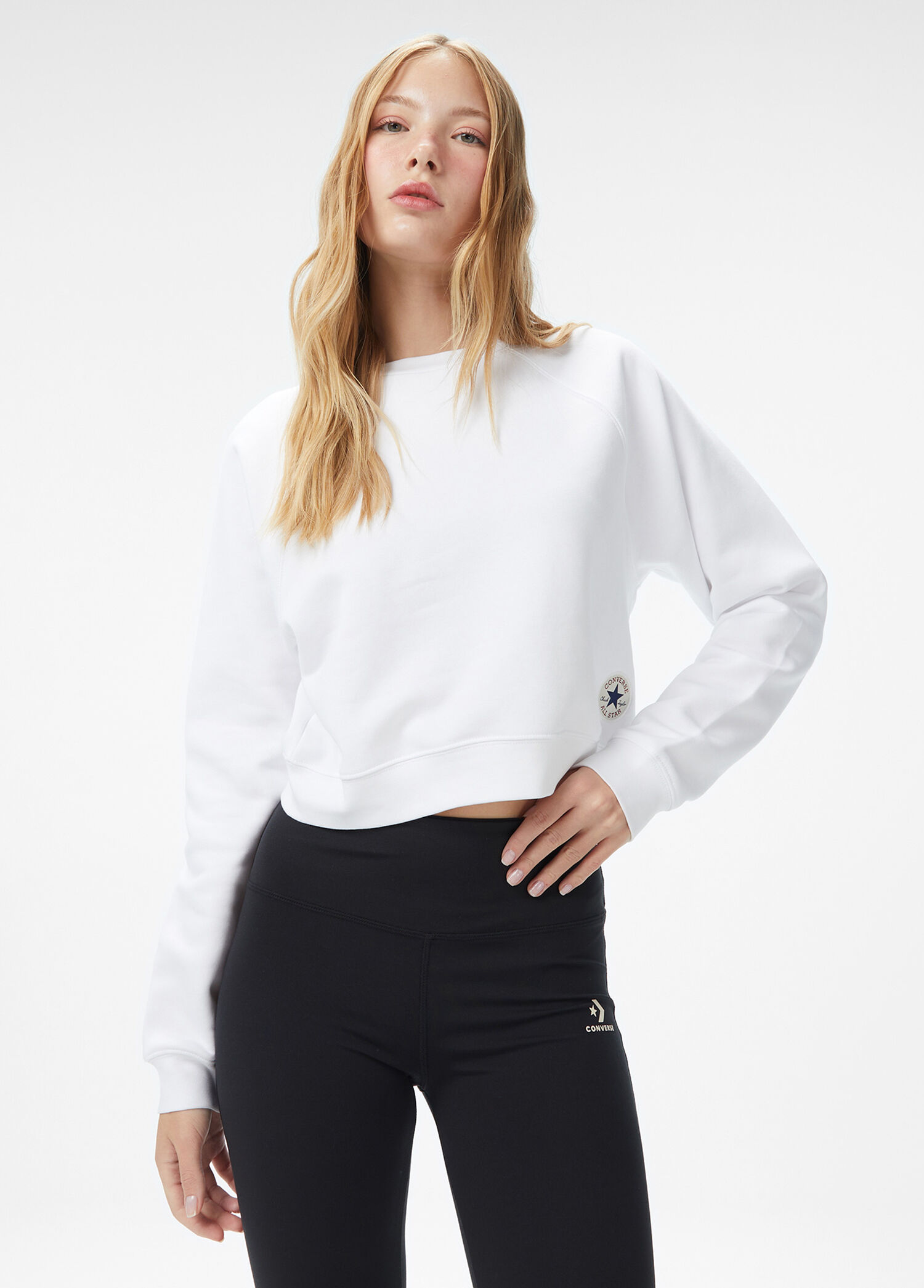 Beyaz Kadın Sweatshirt