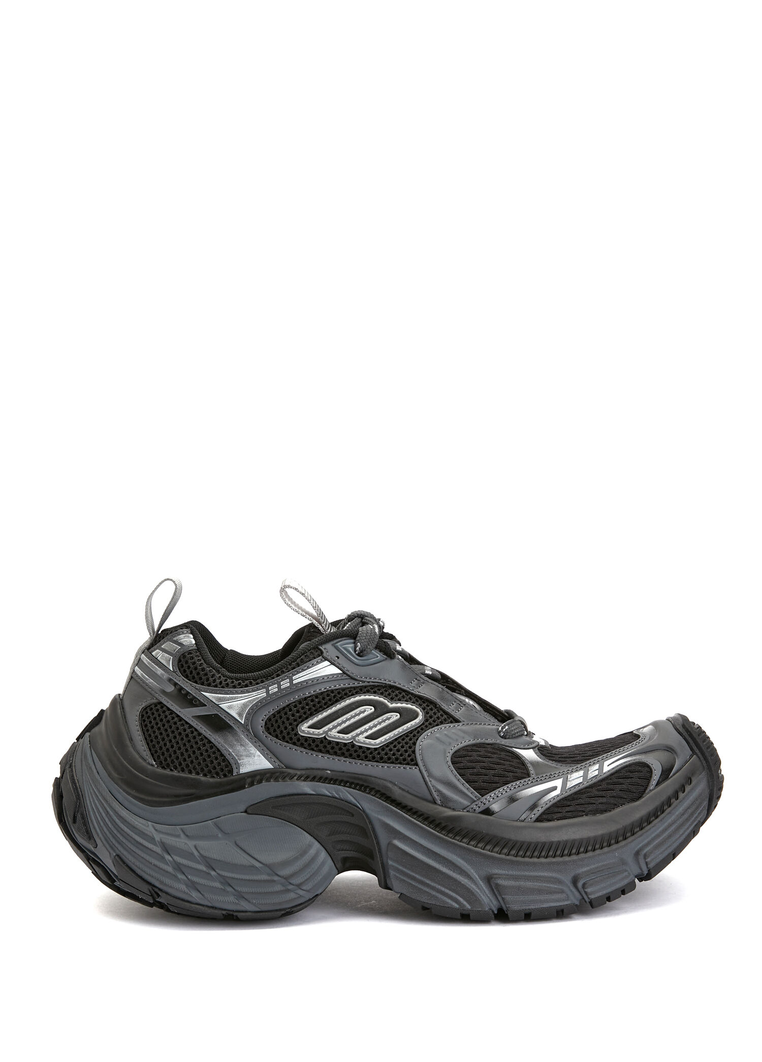 6XL Siyah Gri Erkek Sneaker