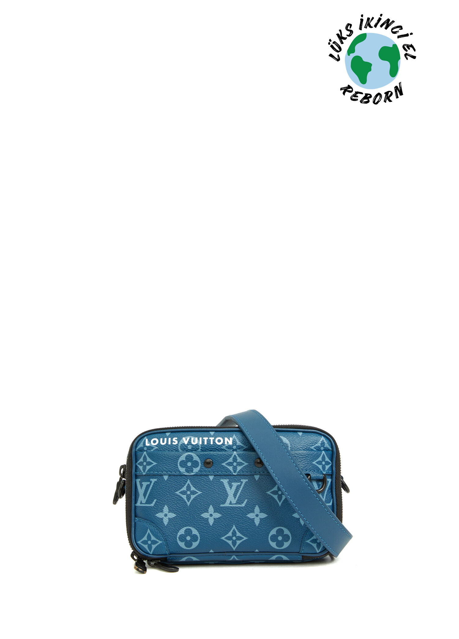 Beymen Reborn - Louis Vuitton Alpha Wallet Çanta - Mavi