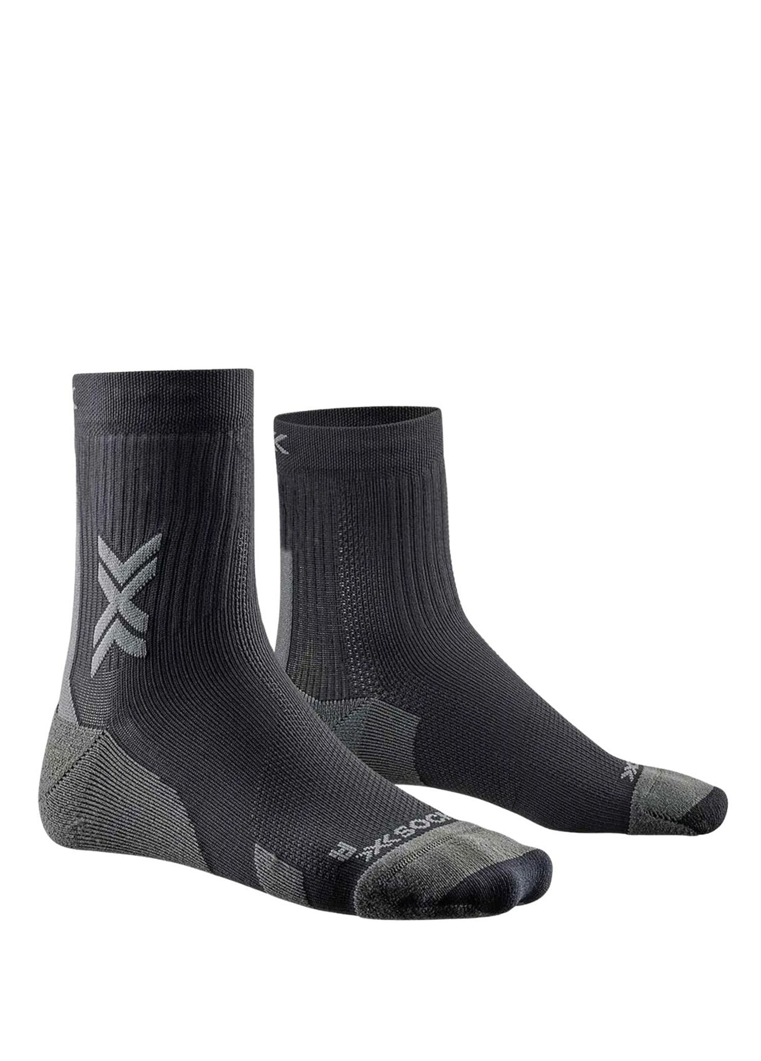 X-socks Run Discover Crew Siyah Unisex Koşu Çorabı