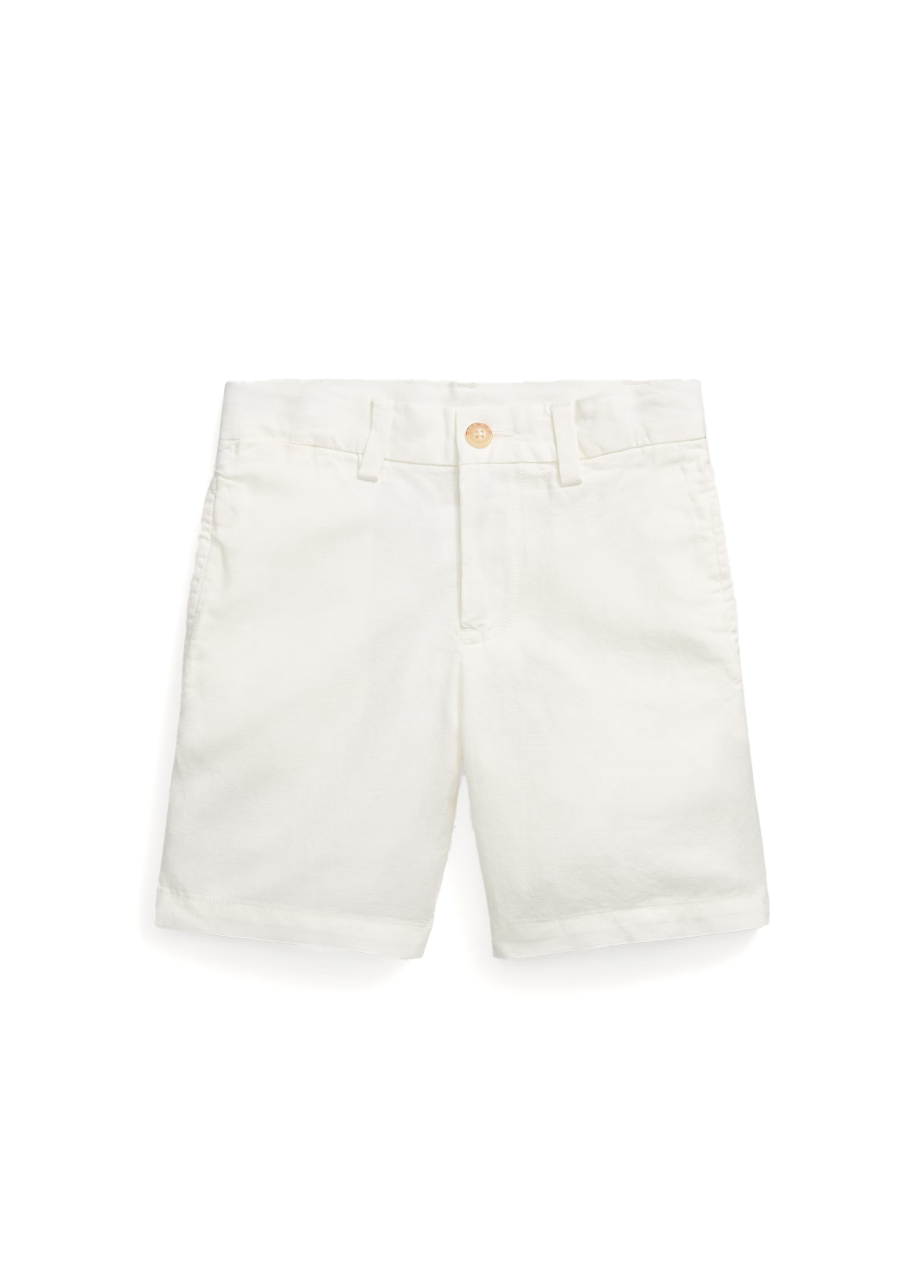 Polo Ralph Lauren - Beyaz Keten Şort - Beyaz 