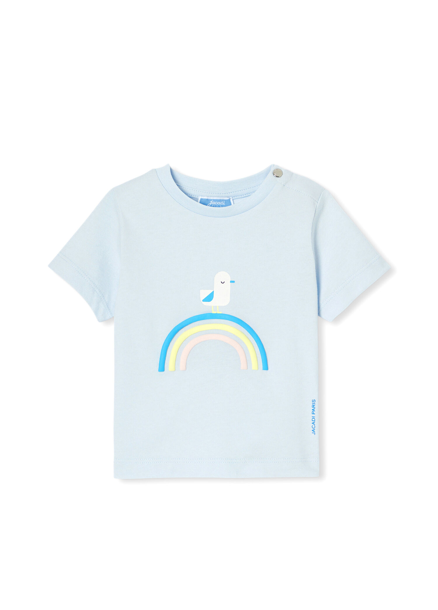 Mavi Baskılı Erkek Bebek T-Shirt