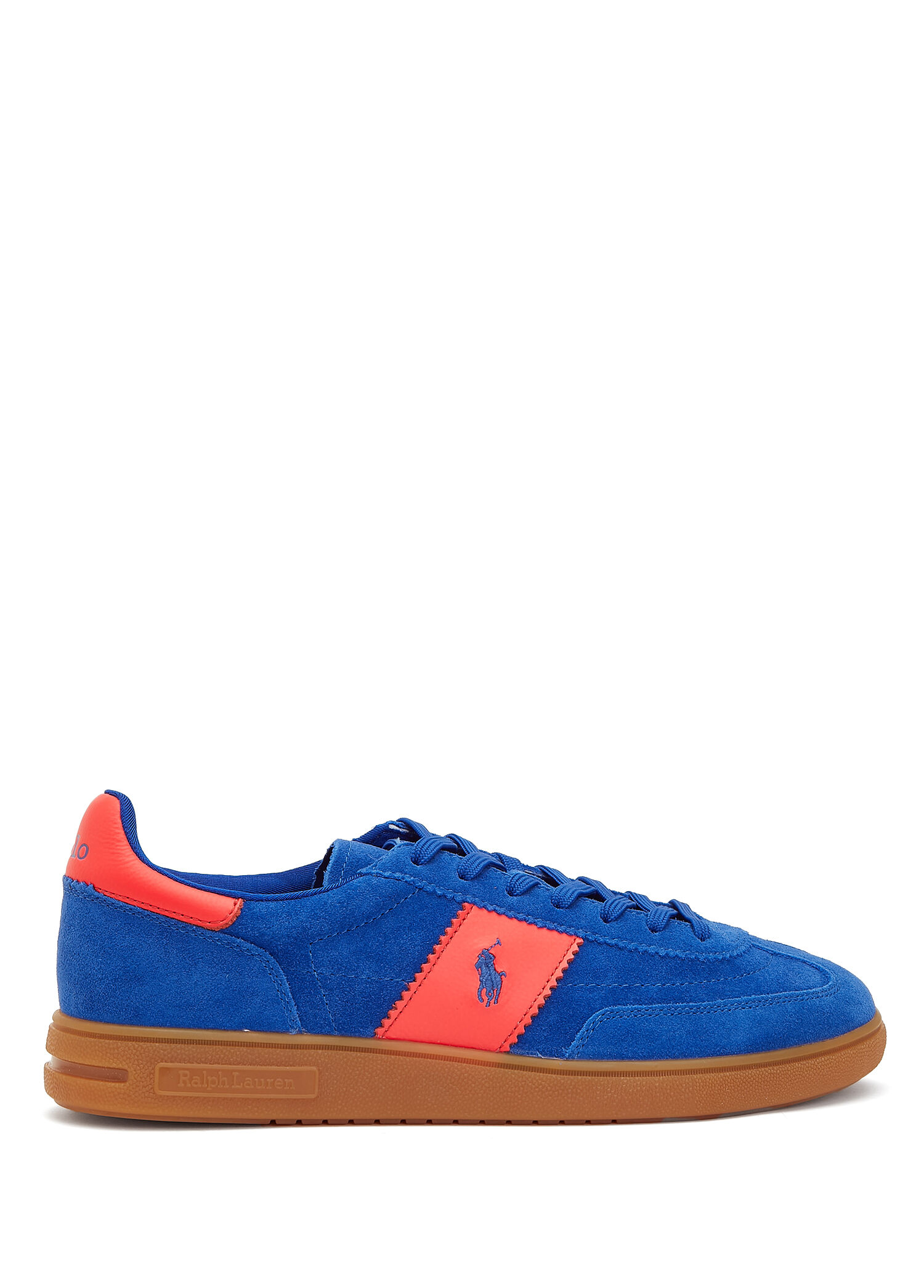 Mavi Kırmızı Erkek Süet Sneaker