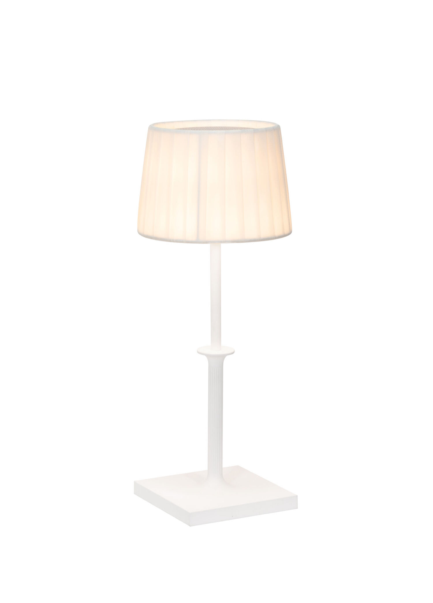 Poldina Classic Beyaz Şarjlı Led Masa Lambası