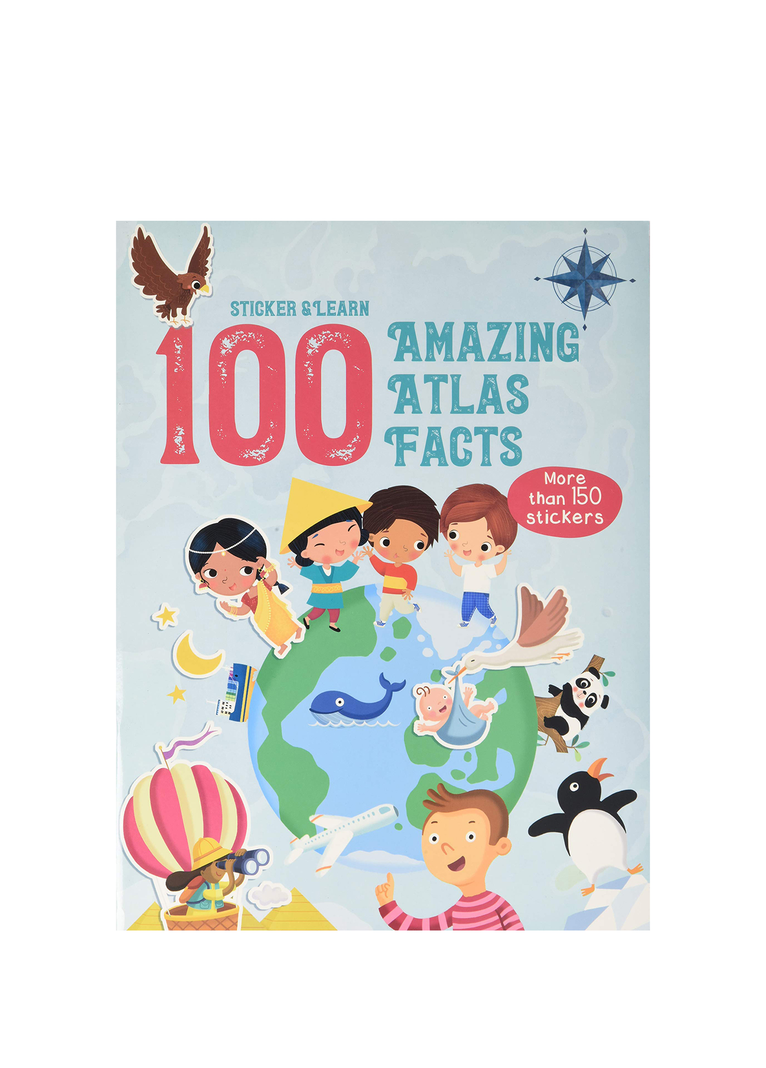 100 Facts Sticker and Learn Amazing Atlas Facts Book