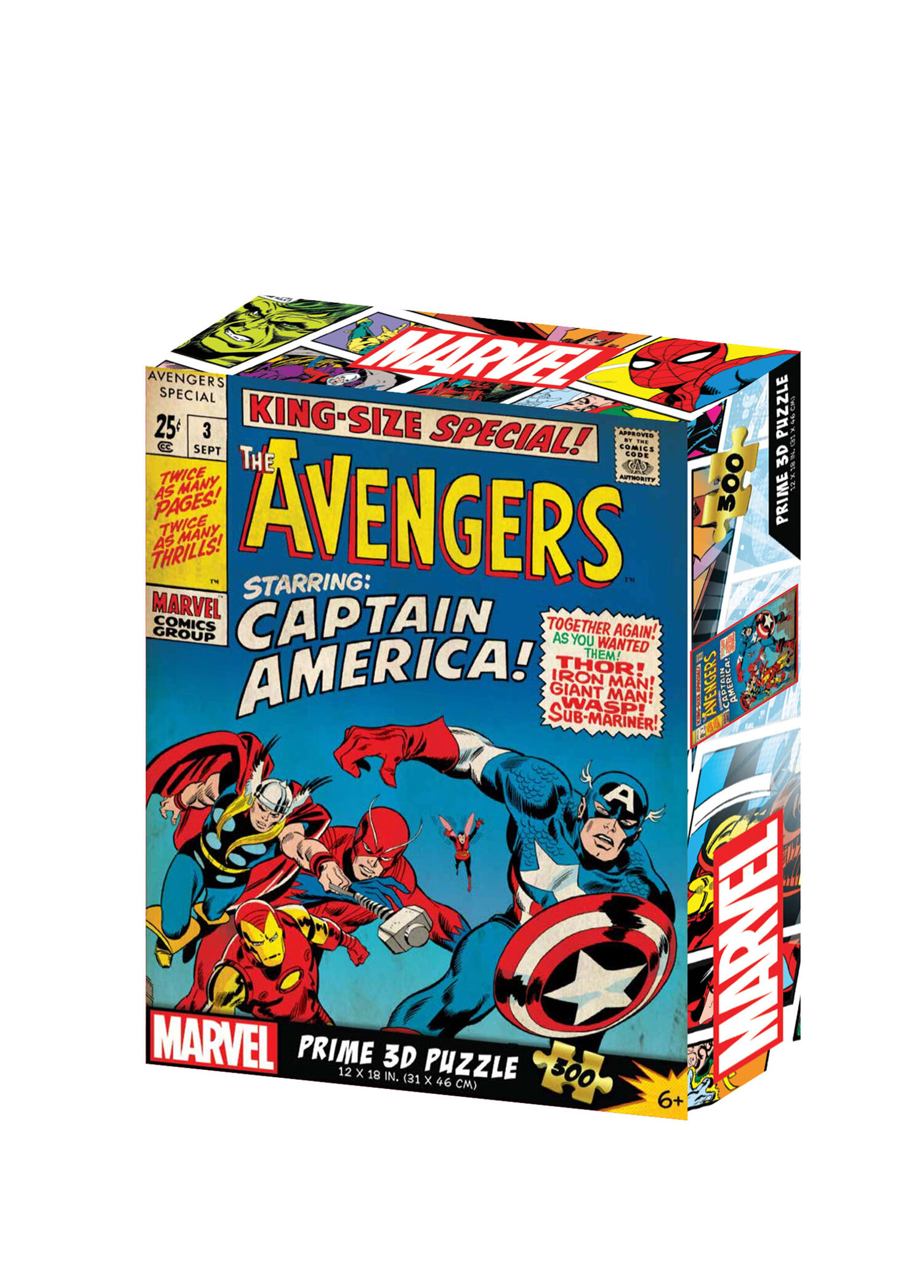 Marvel Comics Avengers 300 Parça 3D Puzzle