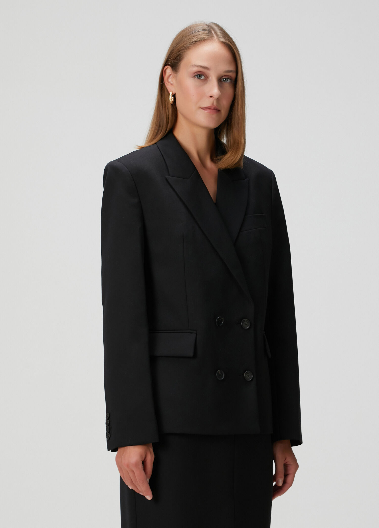 Evalyn Siyah Blazer