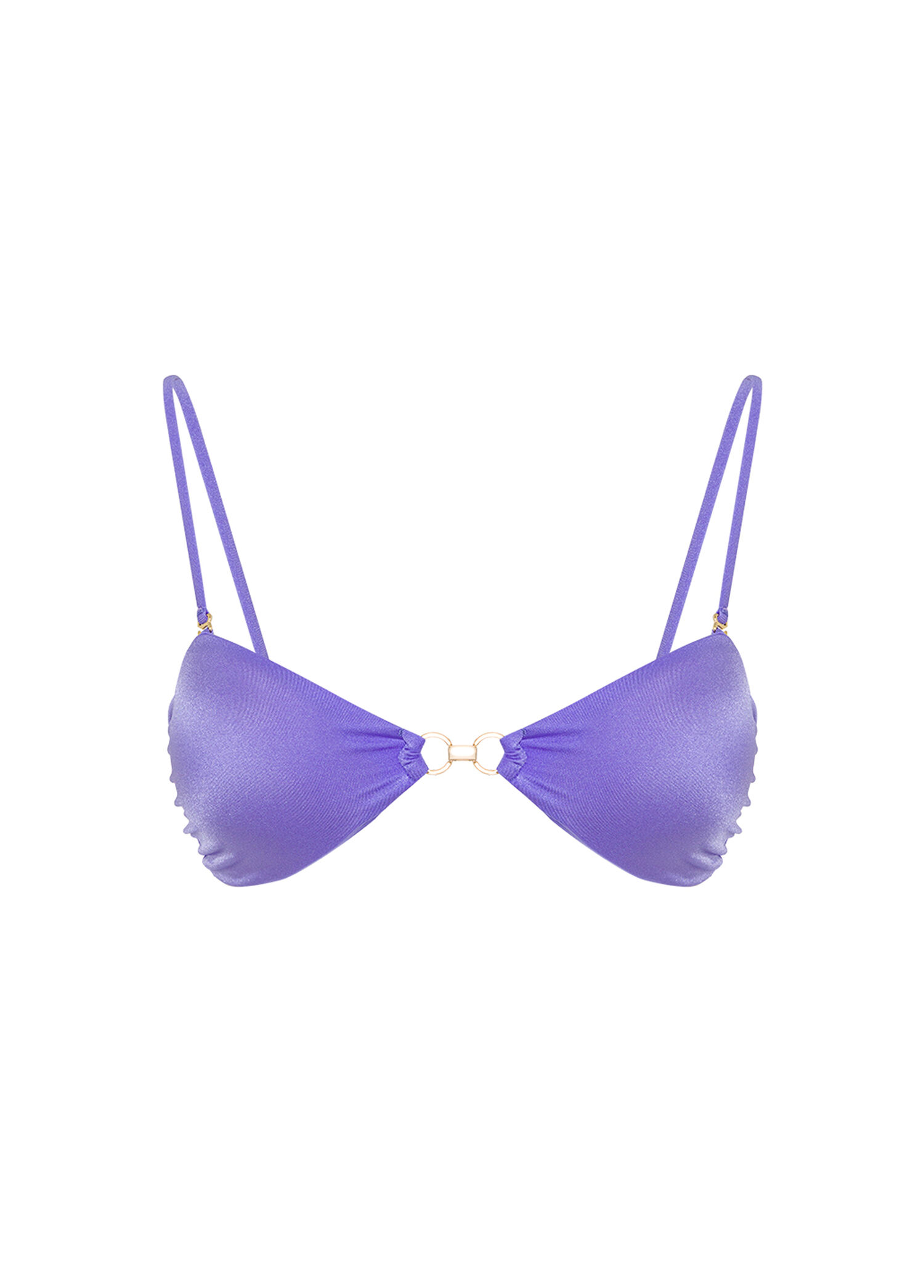 Bliss Lilac Lila Halka Detaylı Straplez Kadın Bikini Üstü