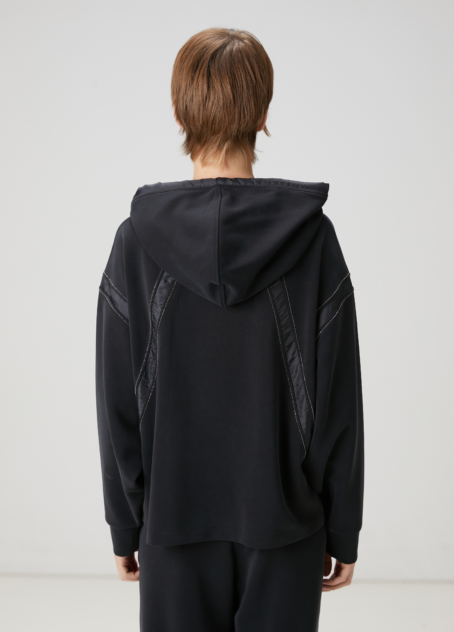 Koyu Mavi Kapüşonlu Sweatshirt_4