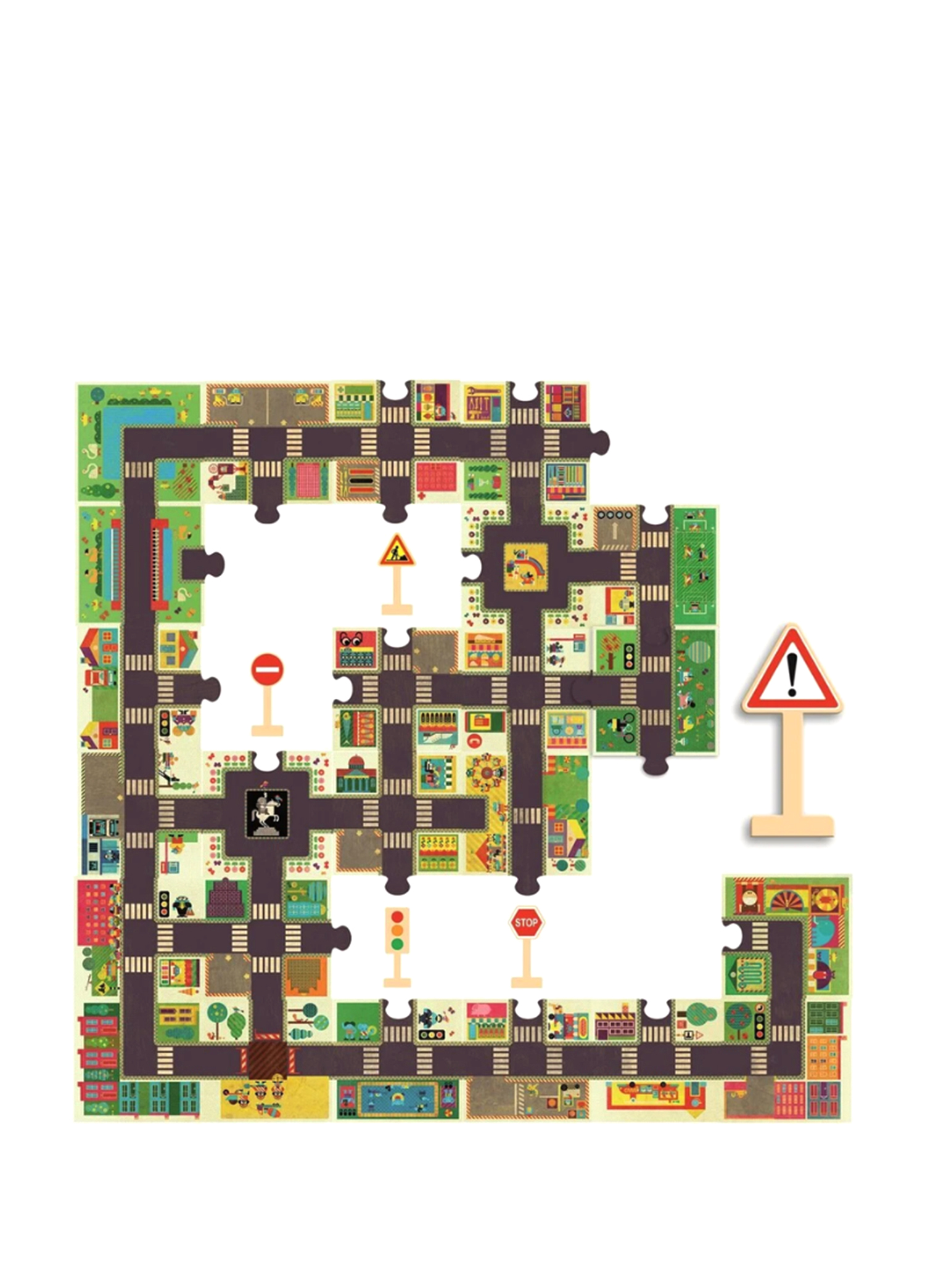 The City 24 Parça Dev Puzzle