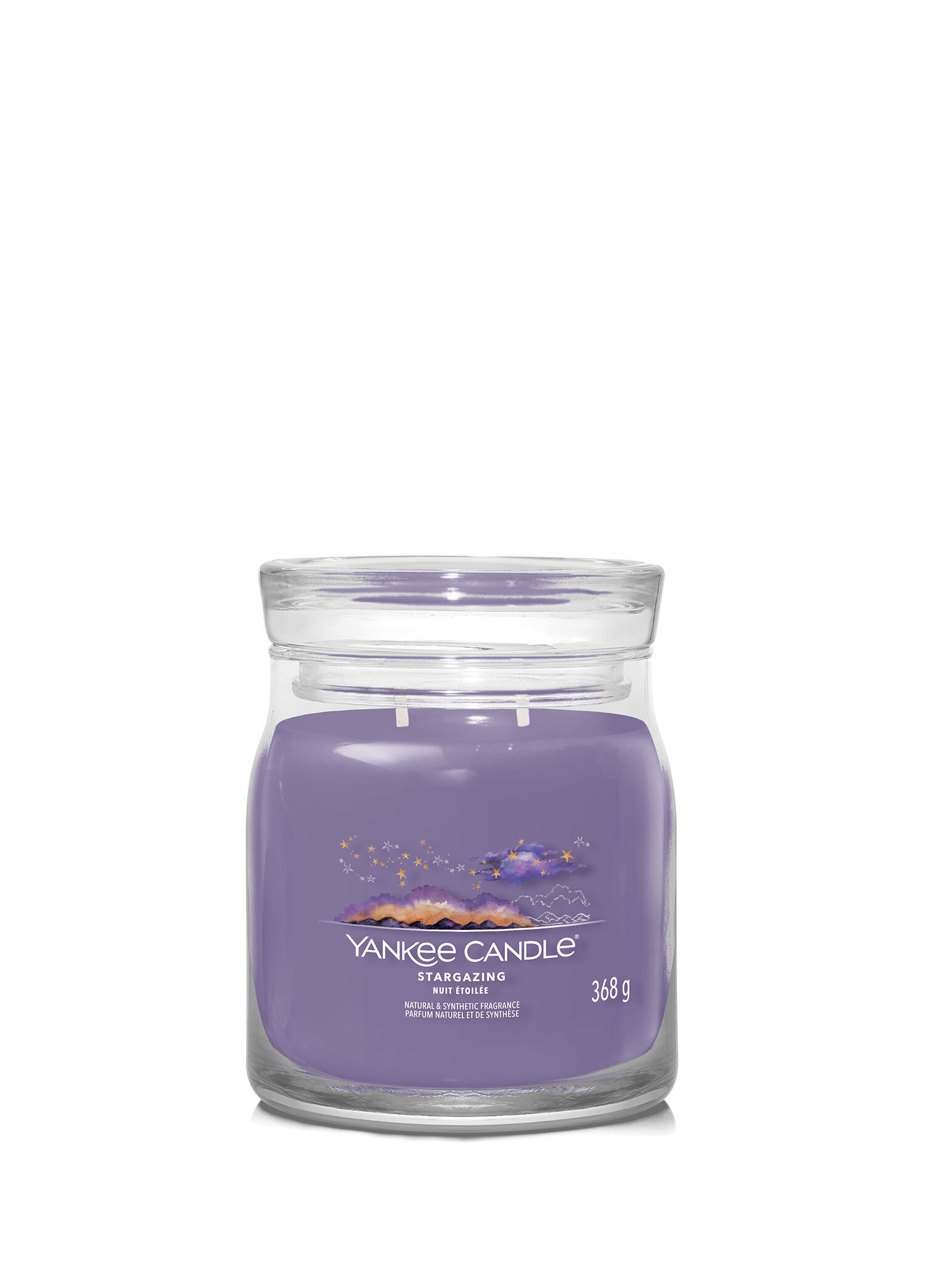 Stargazing Çiçeksi Kokulu Mor Mum 368 g