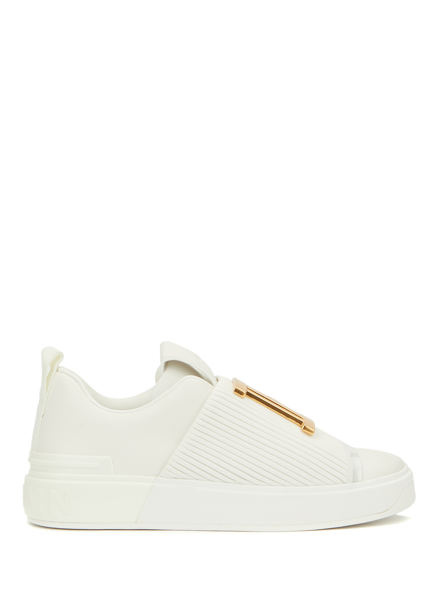 Beymen B Court Beyaz Gold Logolu Kadın Deri Sneaker. 1 Beymen B Court Beyaz Gold Logolu Kadın Deri Sneaker. 1