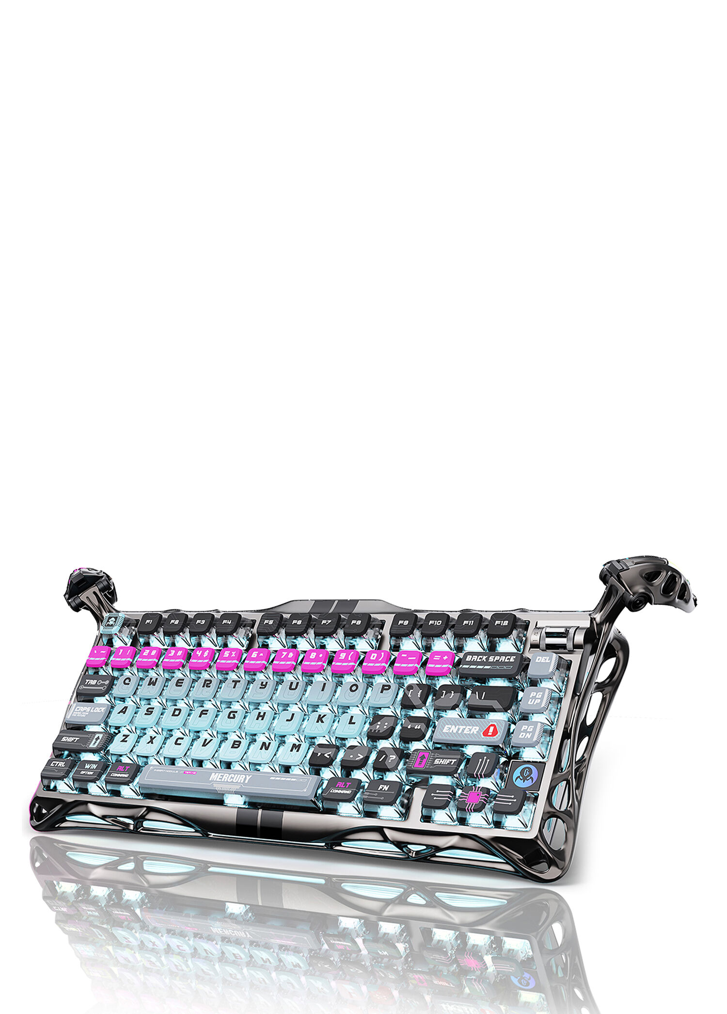 GravaStar Mercury V75 Pro HE Hall Effect Manyetik Switch RGB Kablolu Gaming Klavye,