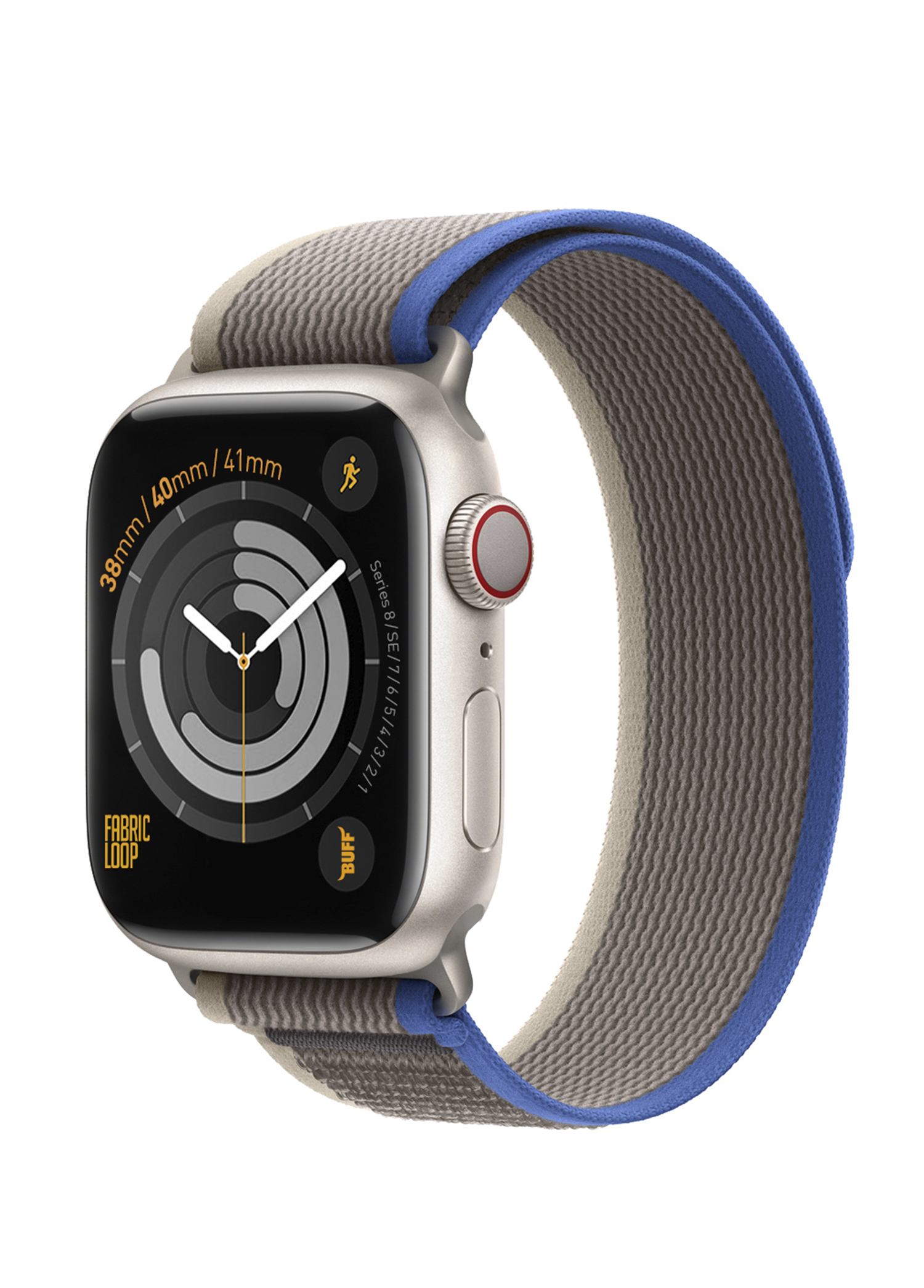 Apple Watch Fabric Loop 38/40/41mm Gray Akıllı Saat Kordon