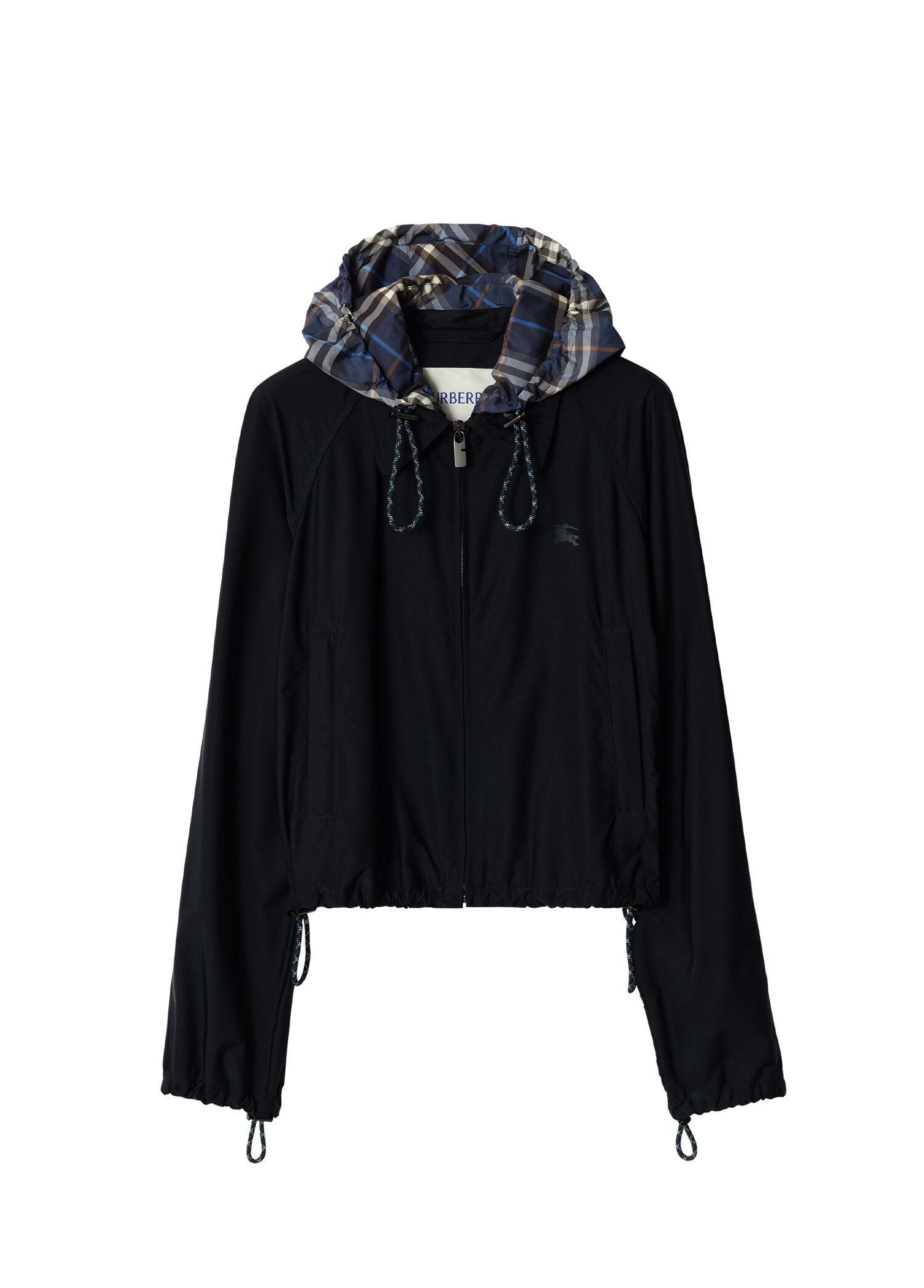 Cropped Newcott Hooded Lacivert Kapüşonlu Kadın Mont