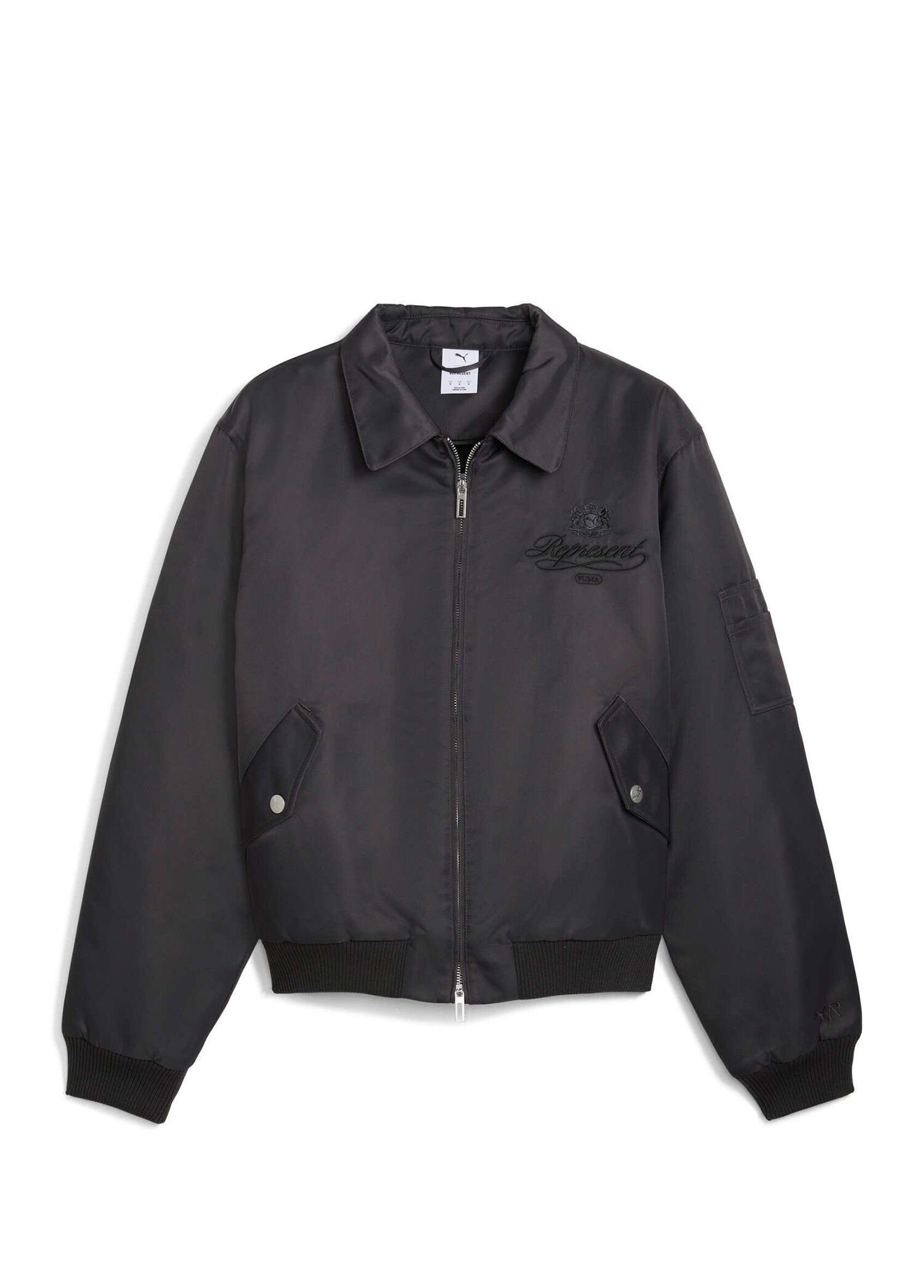 Puma x Represent Flat Dark Gray Erkek Bomber Ceket