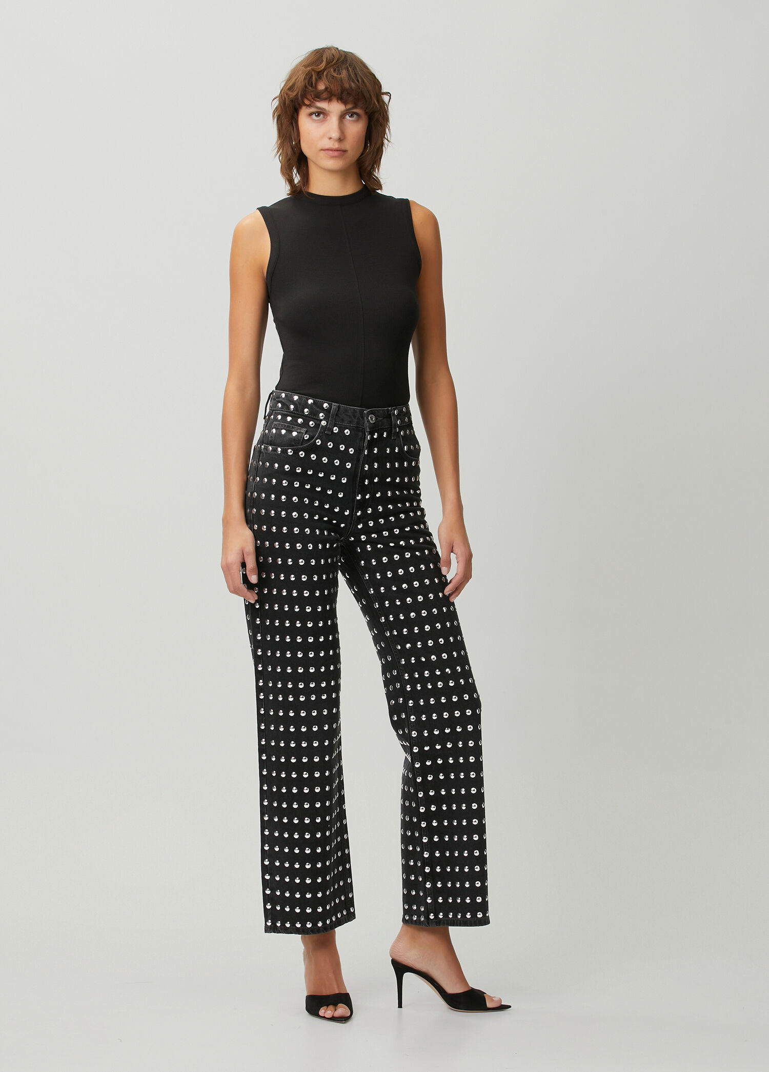 Black Straight Leg Jeans