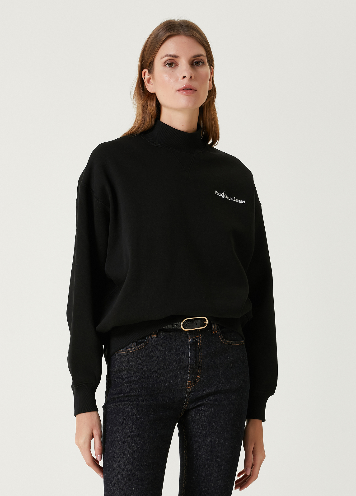 Siyah Logolu Sweatshirt