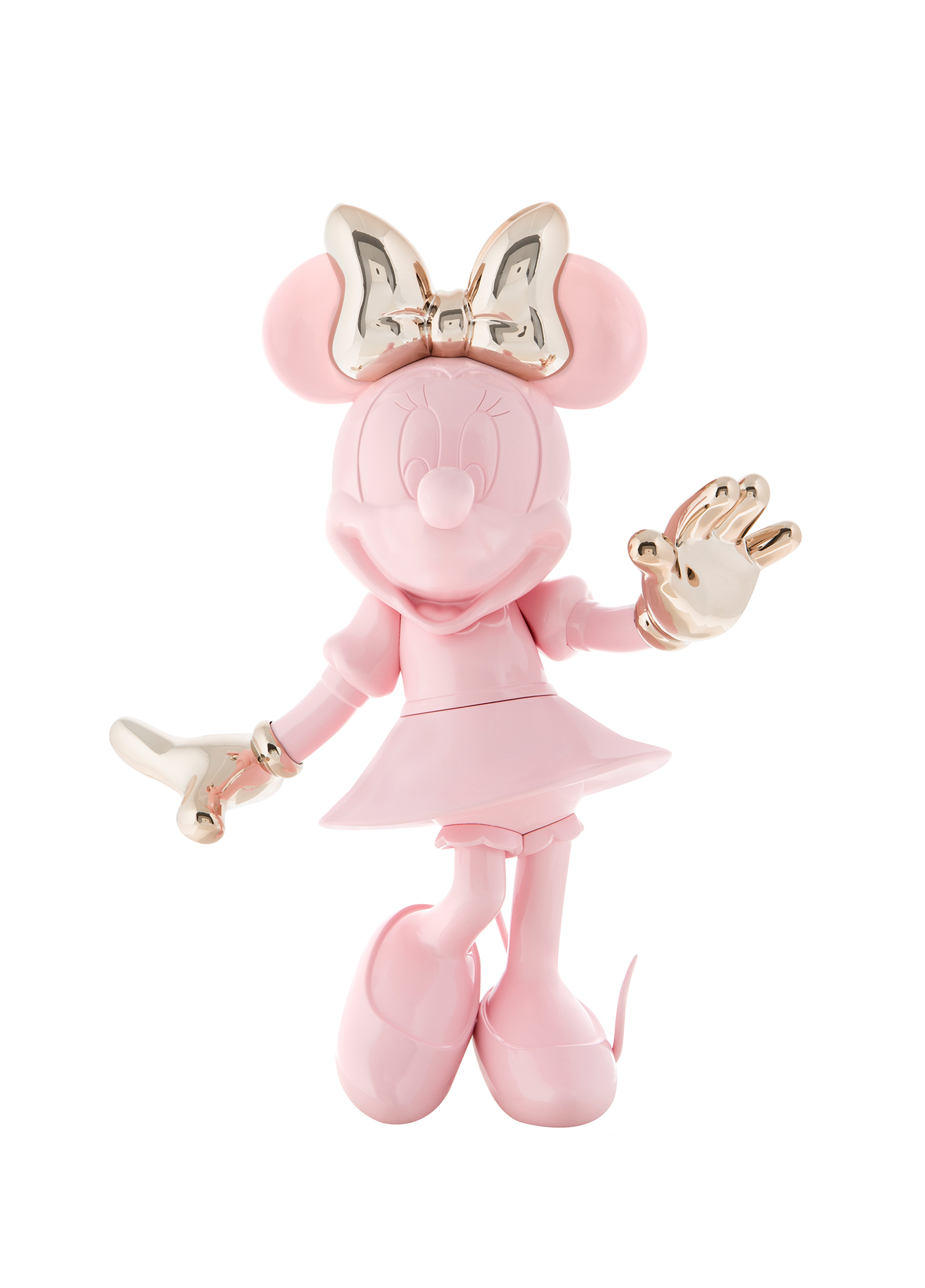 Minnie Welcome Pembe Gold Heykel