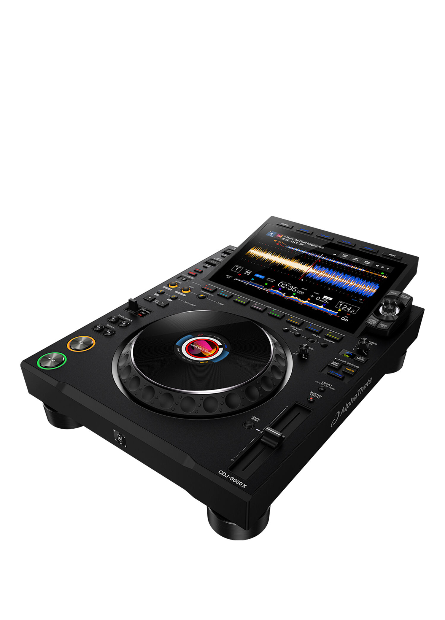 Alphatheta - CDJ-3000X Profesyonel DJ Media Player - Siyah