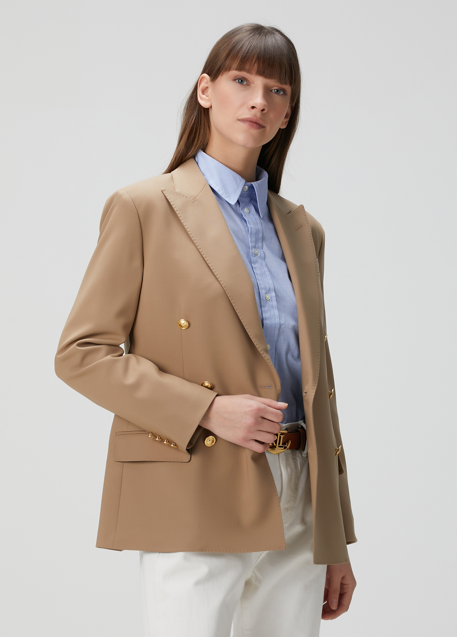 Camel Kruvaze Yün Blazer