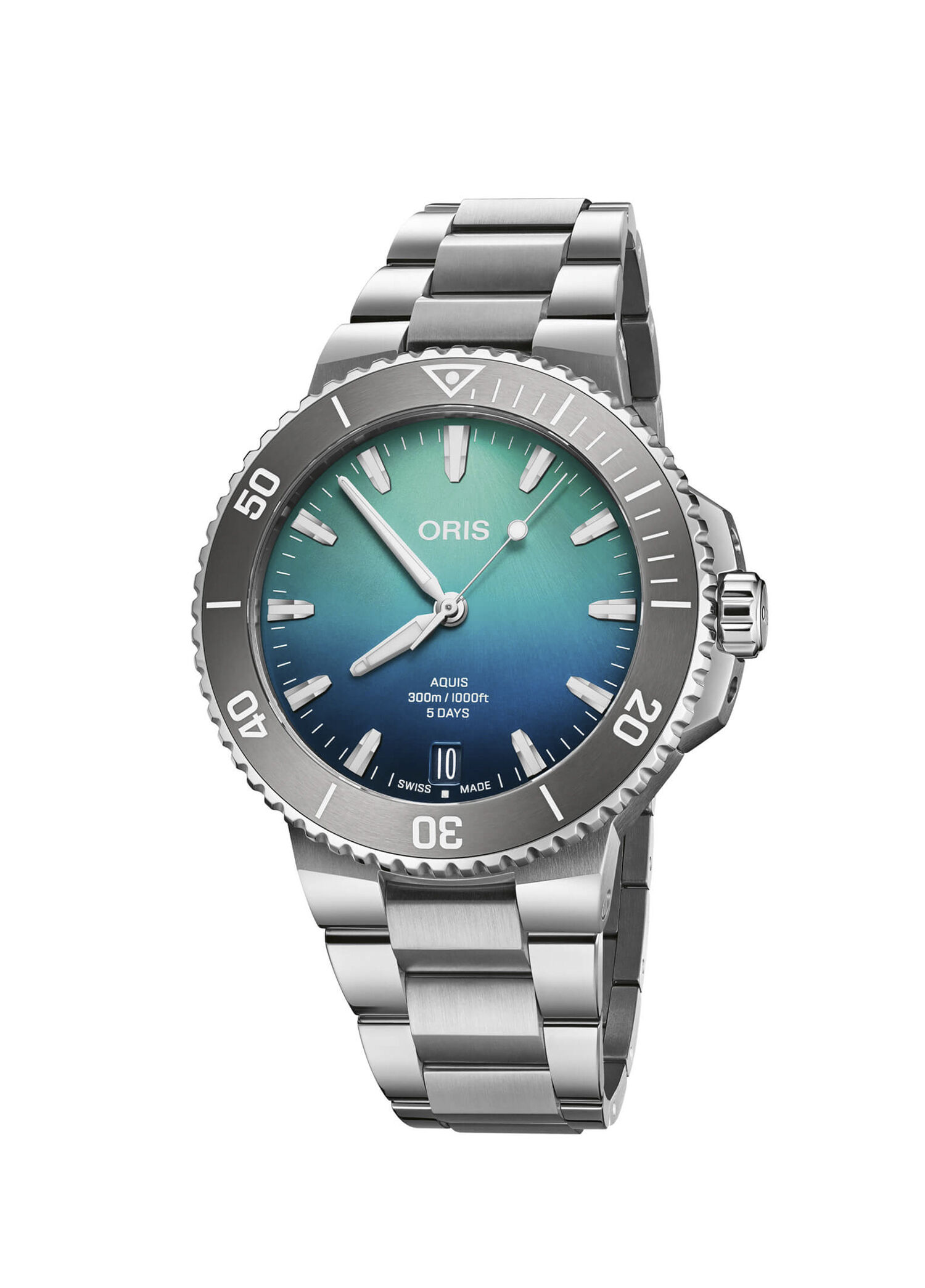 Aquis Great Barrier Reef Limited Edition IV 01 400 7790 Gri Çelik Erkek Kol Saati