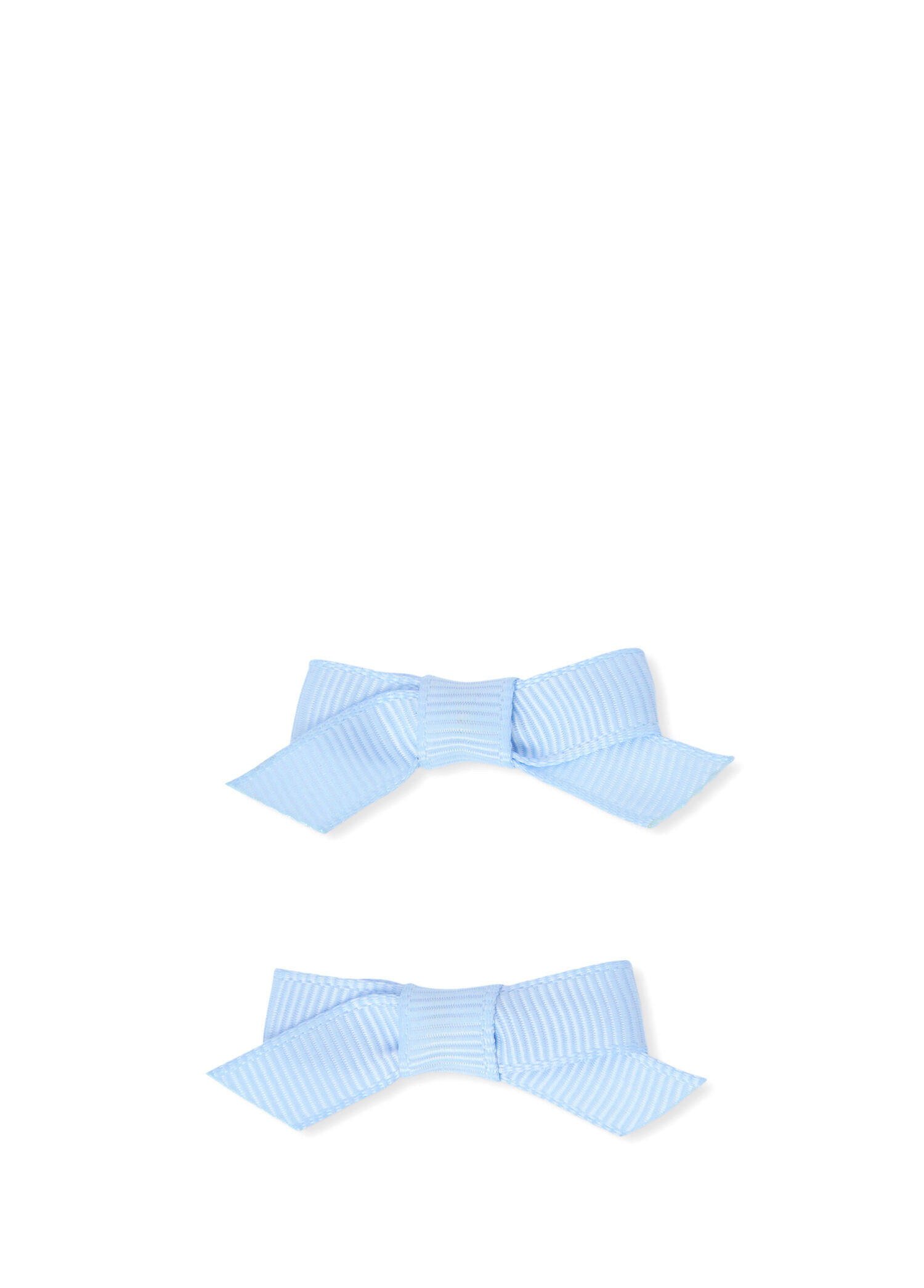 Mavi Kız Bebek 2'li Grosgrain Fiyonk Toka