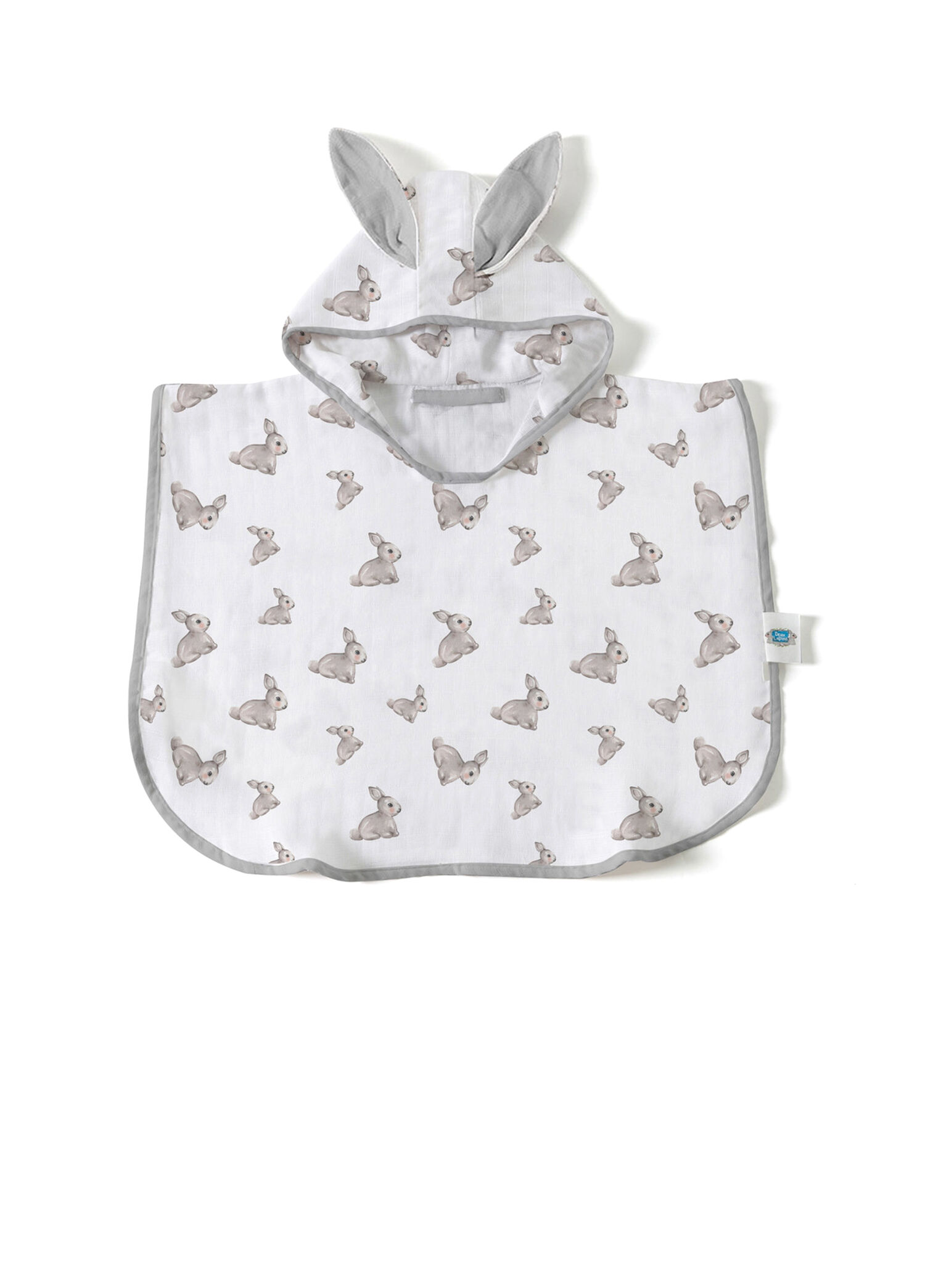 %100 Pamuk Iconique Lapin Müslin Bebek Panço Bornoz