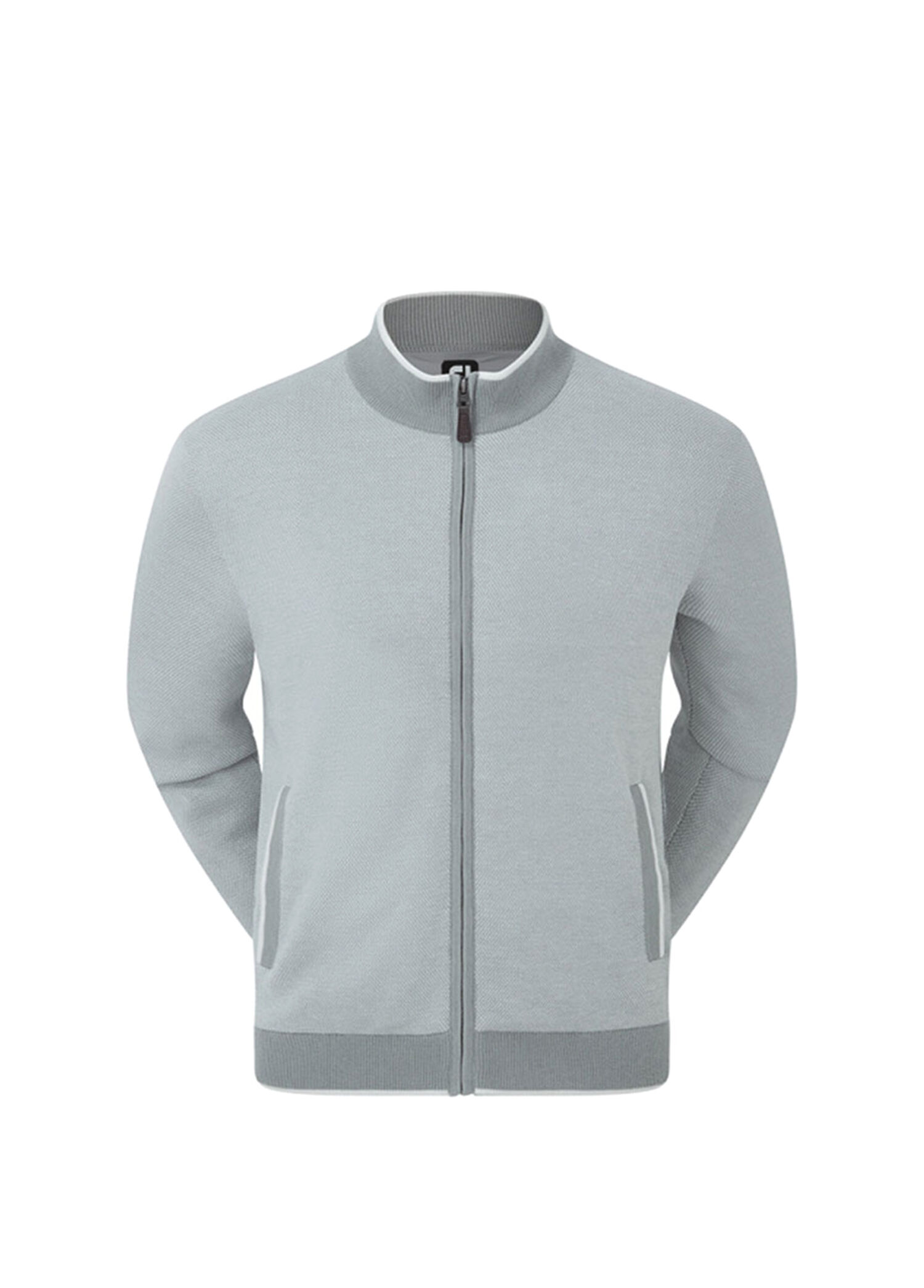 FootJoy Tam Fermuarlı Astarlı Golf Ceket Gri 88839