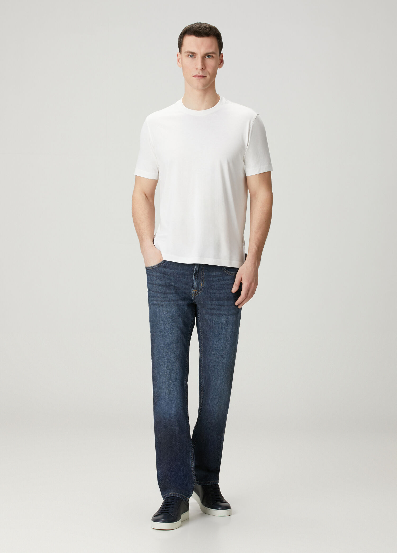 The Straight Lacivert Jean Pantolon