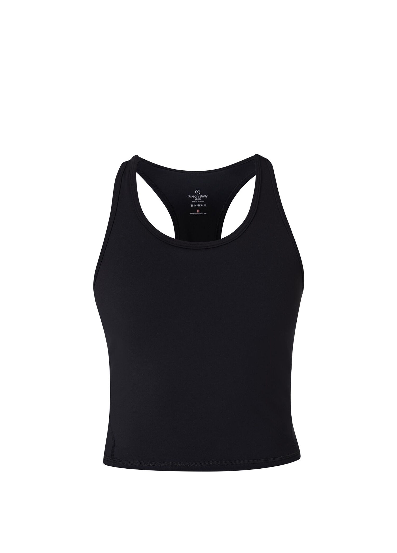 Power Medium Impact Crop Gym Siyah Fitness Bra Kadın Spor Atlet