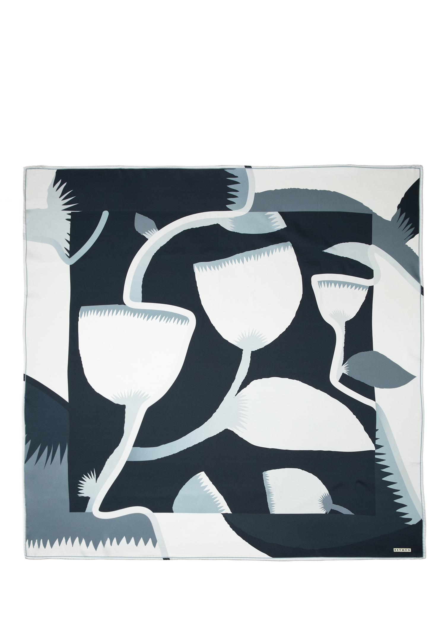Çok Renkli 90x90 cm Twill Eşarp
