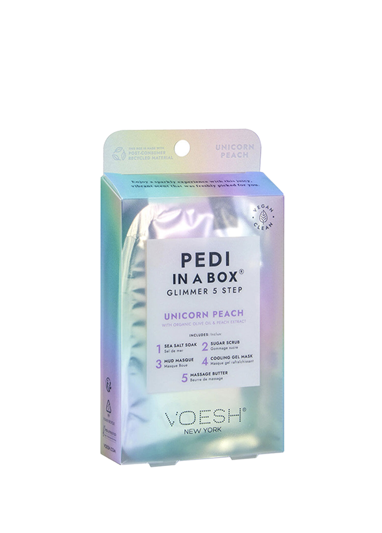 New York Pedi In A Box Glimmer Unicorn 5 Adımlı Pedikür Seti