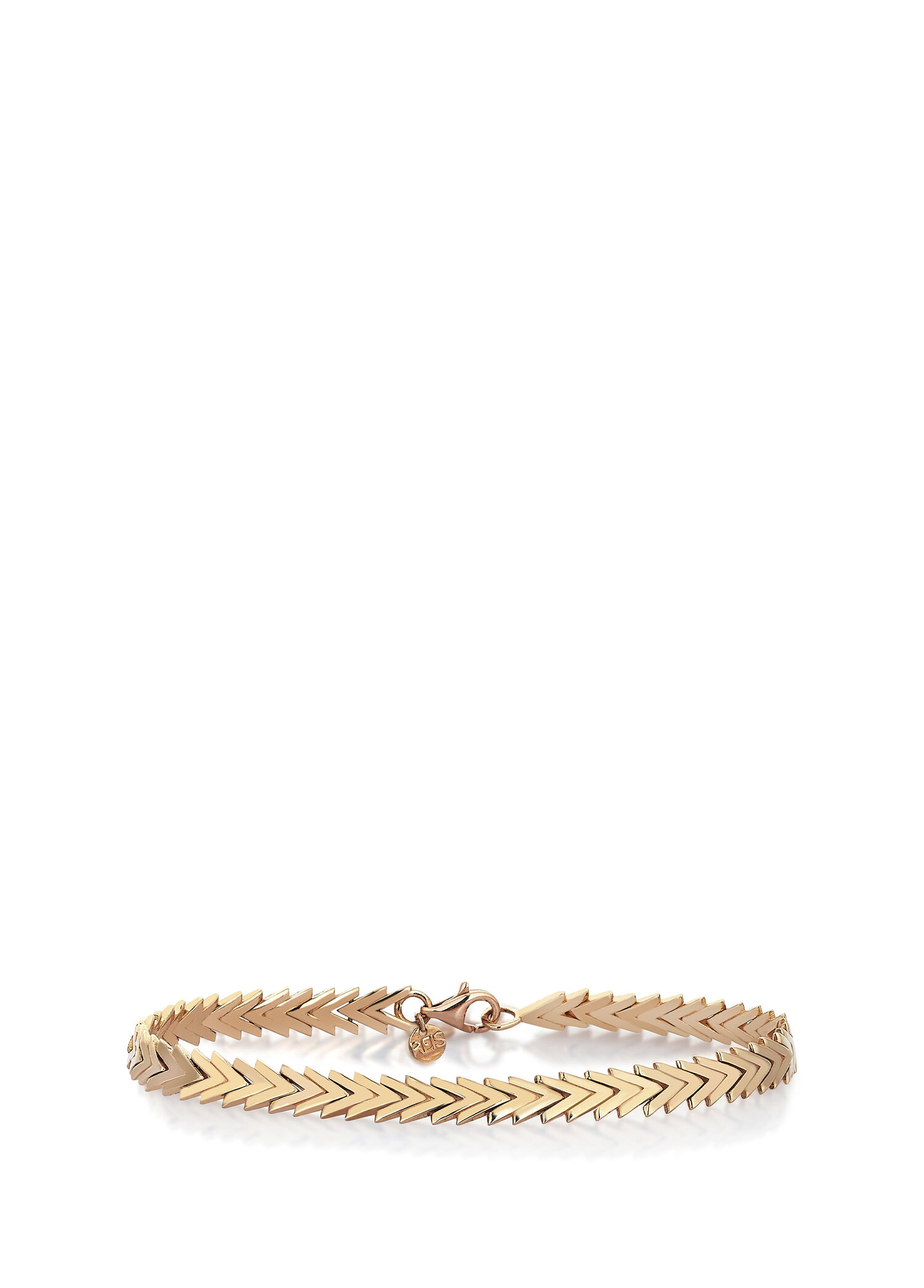 Pars Balık Sırtı 14 Ayar Rose Gold Kadın Bilezik
