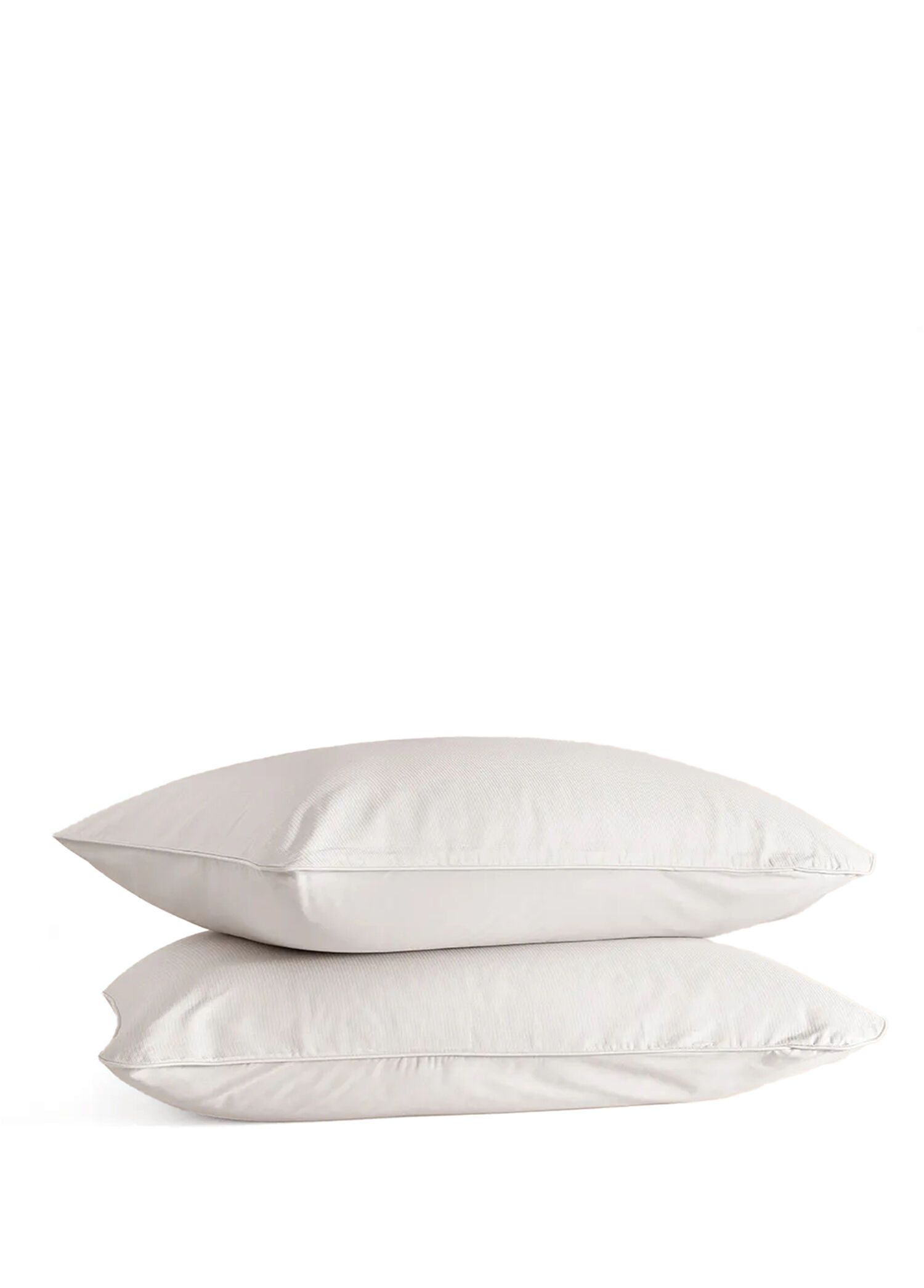 Pure Serisi Gri Pamuklu Percale 2'li Yastık Kılıfı 50 x 70 cm