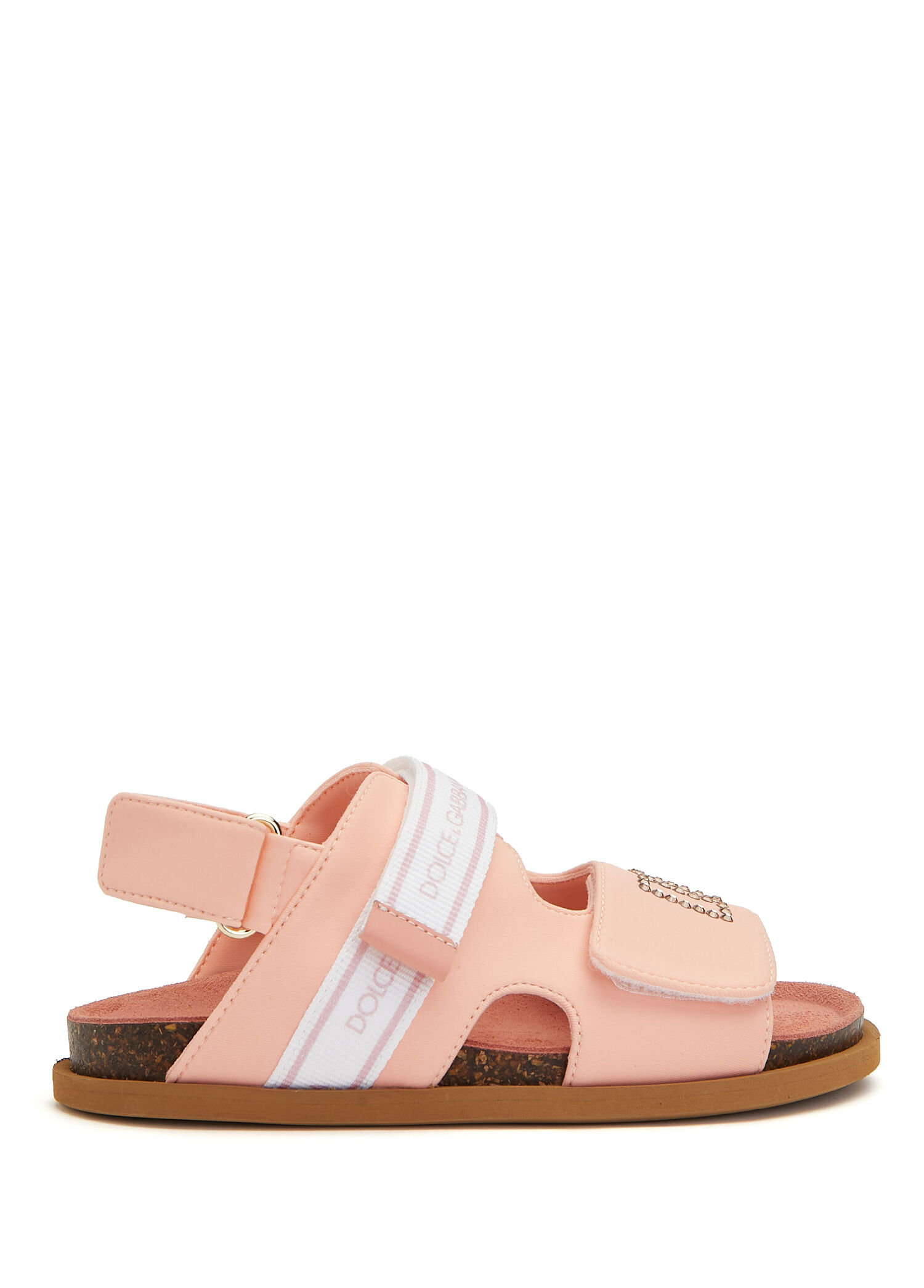Pembe Logo Detaylı Kız Çocuk Sandalet